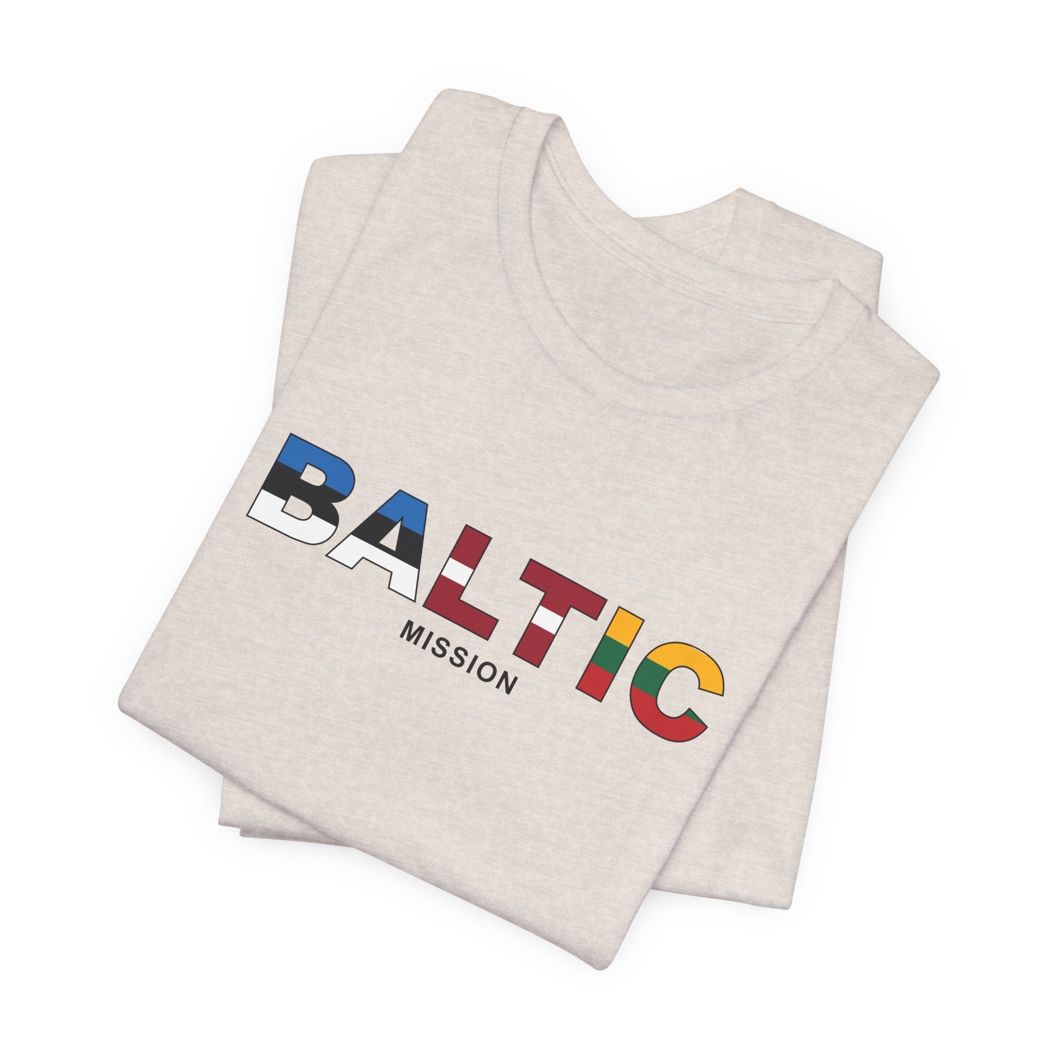 Baltic Mission Flag Title T-shirt - Mission Wishlist - LDS Missionary Gift Store