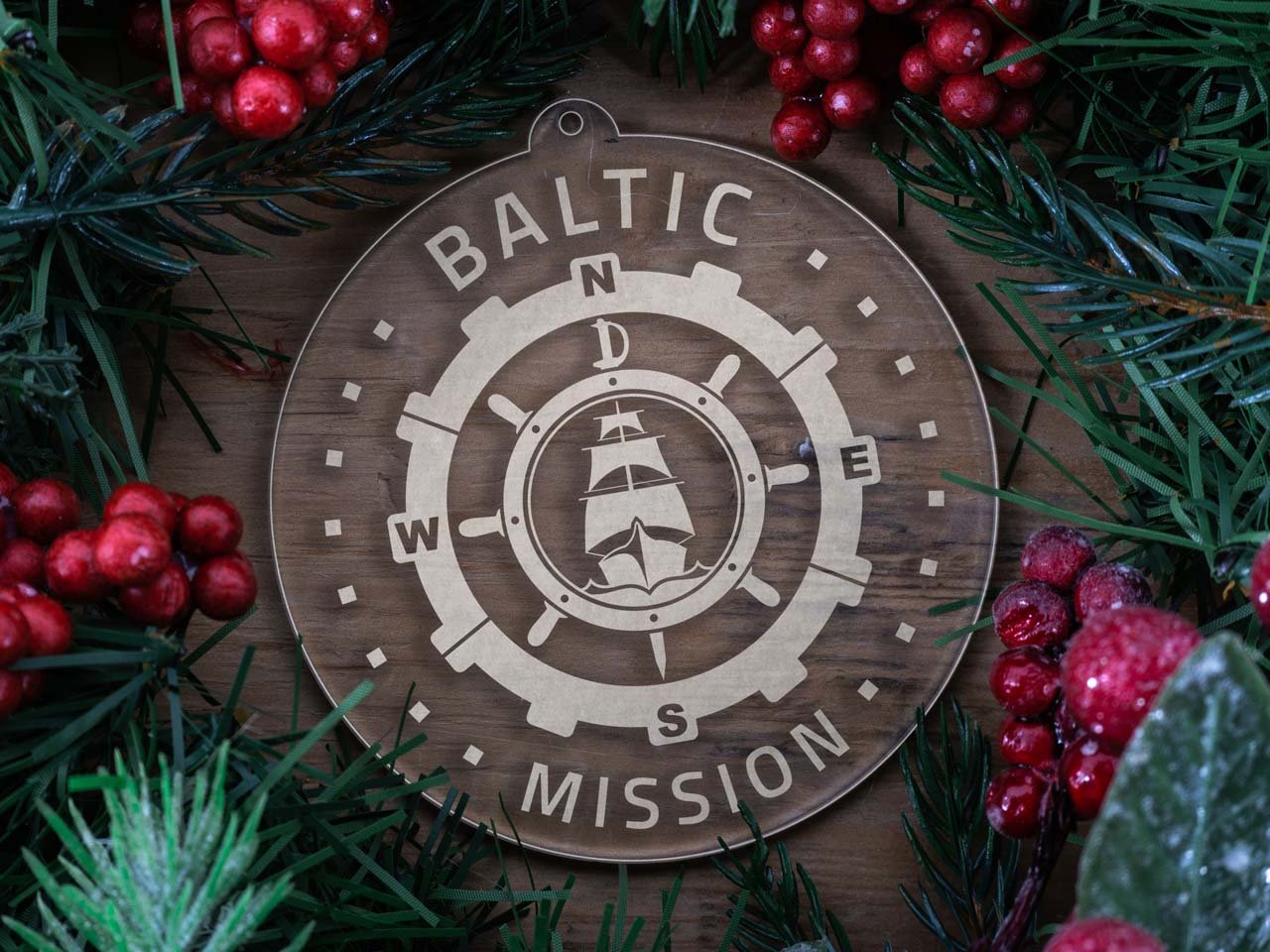 Baltic Mission (Riga) Christmas Ornament - Latter-Day Saint LDS Missionary Gift - Book of Mormon