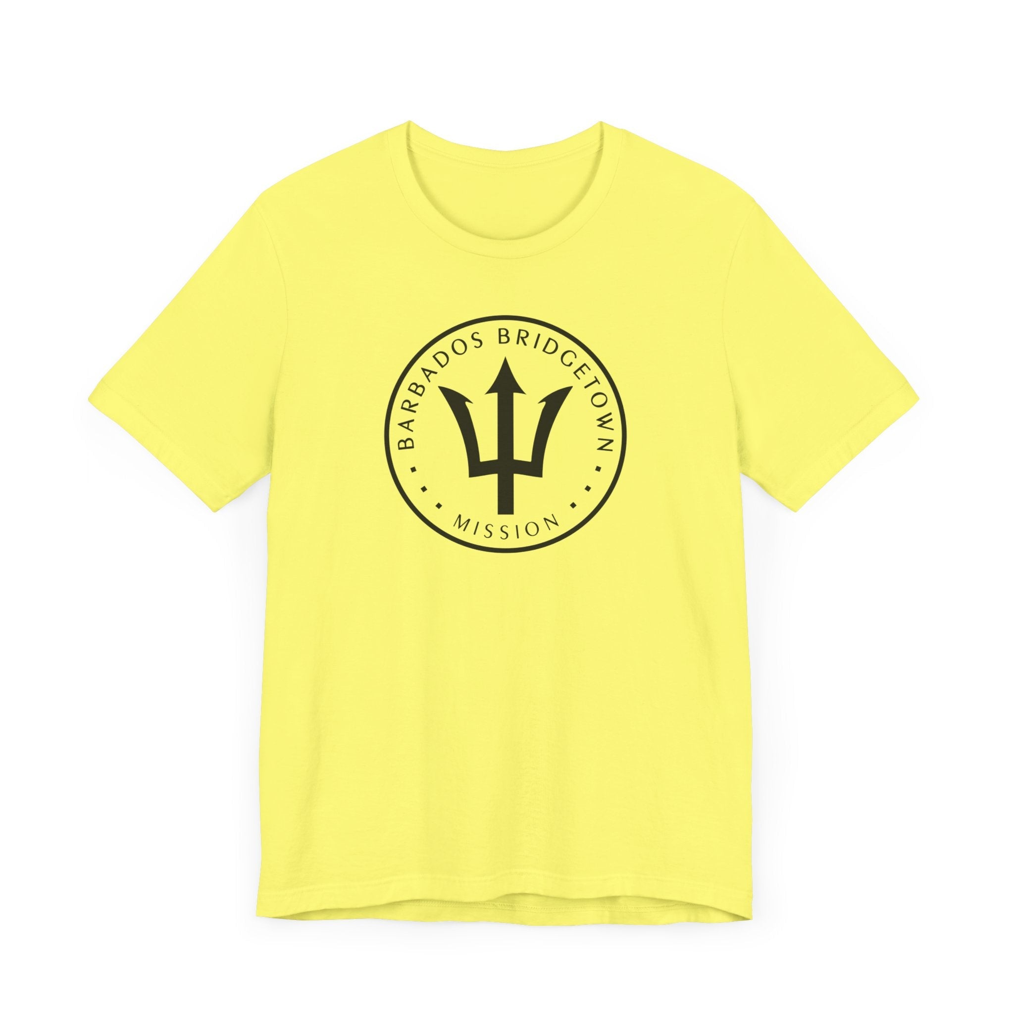 Barbados Bridgetown Mission Circular Monochrome Logo T-Shirt - Mission Wishlist - LDS Missionary Gift Store
