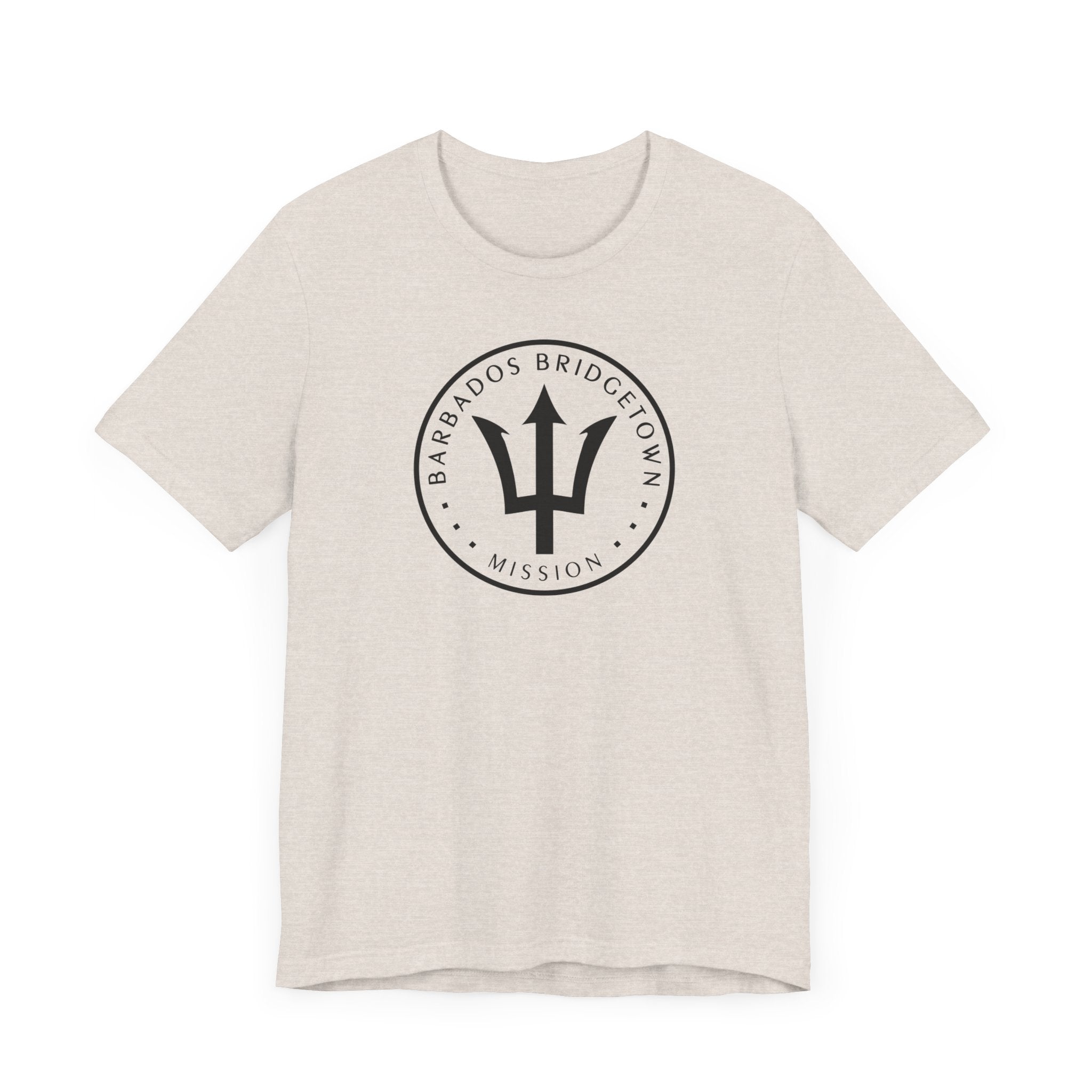 Barbados Bridgetown Mission Circular Monochrome Logo T-Shirt - Mission Wishlist - LDS Missionary Gift Store