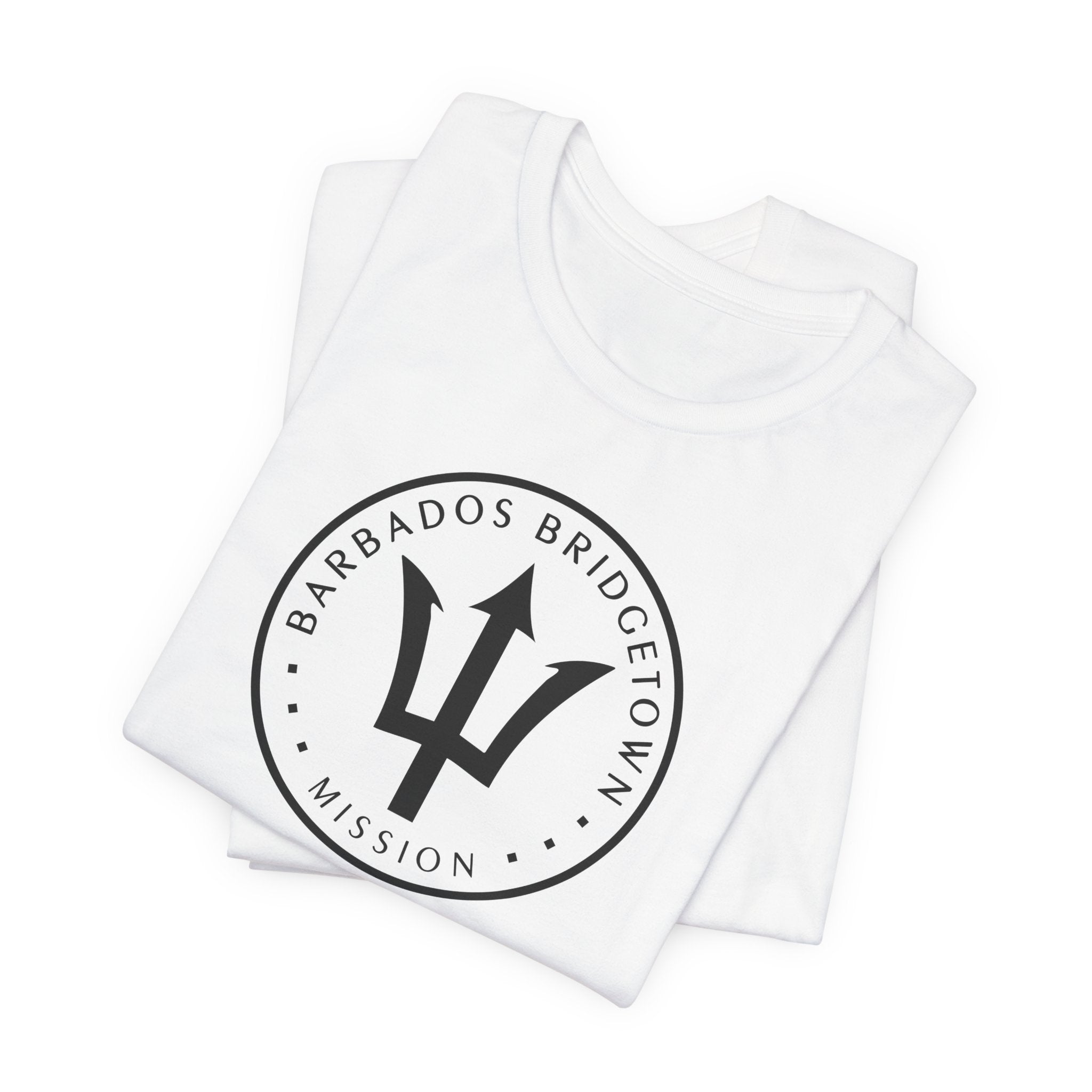 Barbados Bridgetown Mission Circular Monochrome Logo T-Shirt - Mission Wishlist - LDS Missionary Gift Store