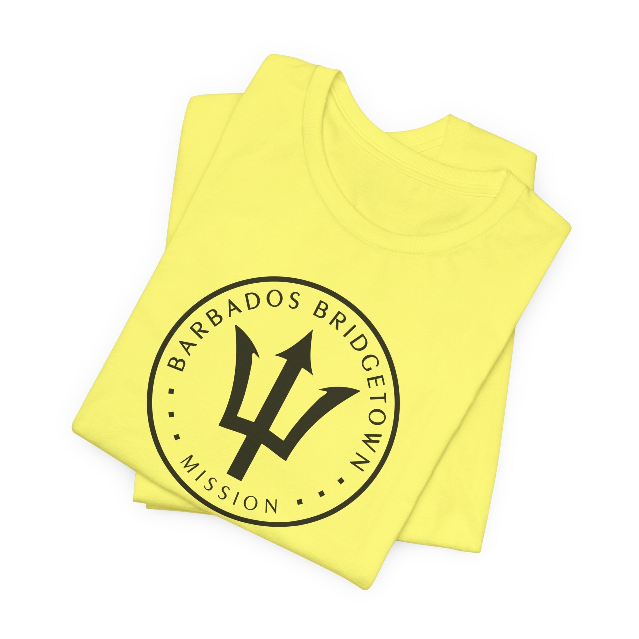 Barbados Bridgetown Mission Circular Monochrome Logo T-Shirt - Mission Wishlist - LDS Missionary Gift Store