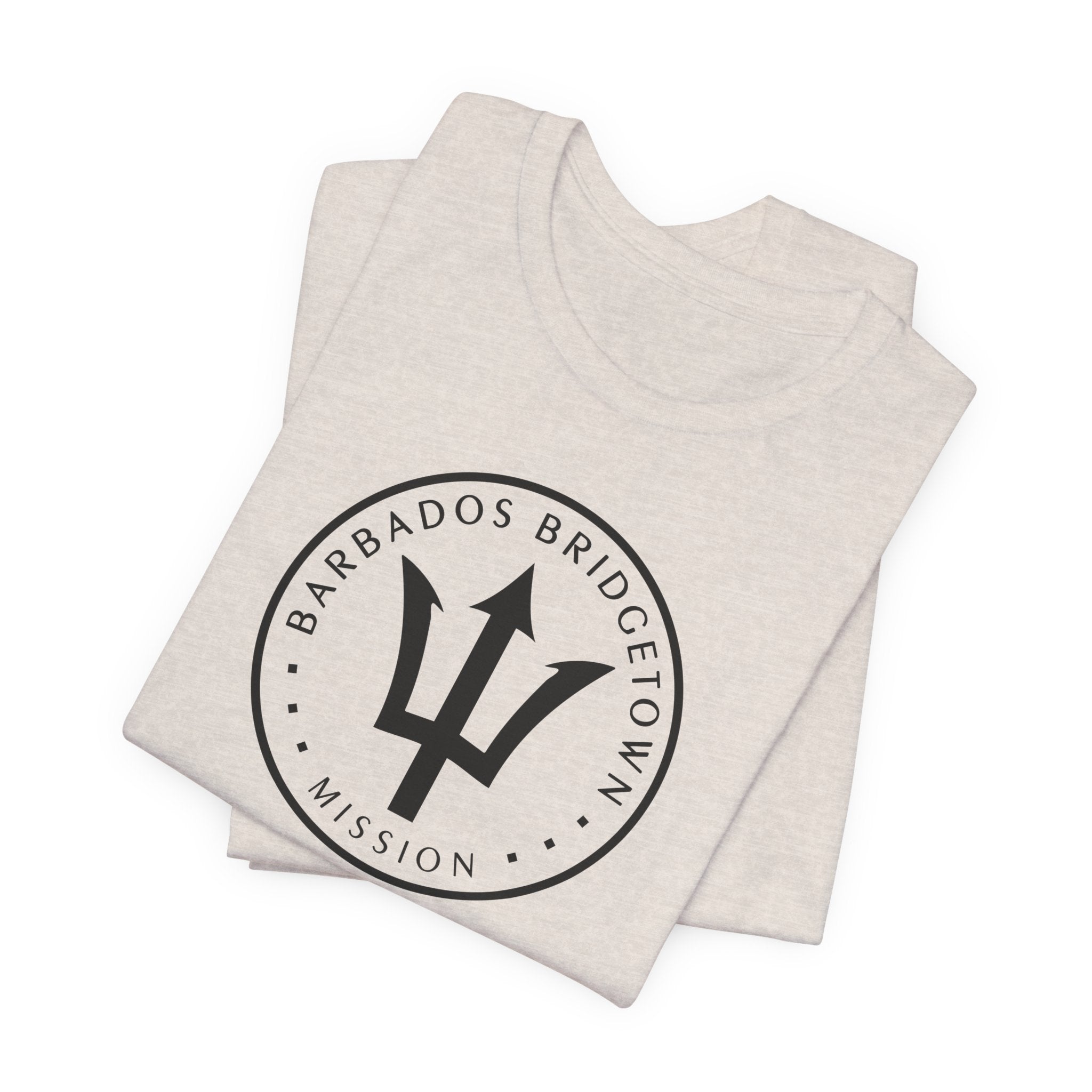 Barbados Bridgetown Mission Circular Monochrome Logo T-Shirt - Mission Wishlist - LDS Missionary Gift Store