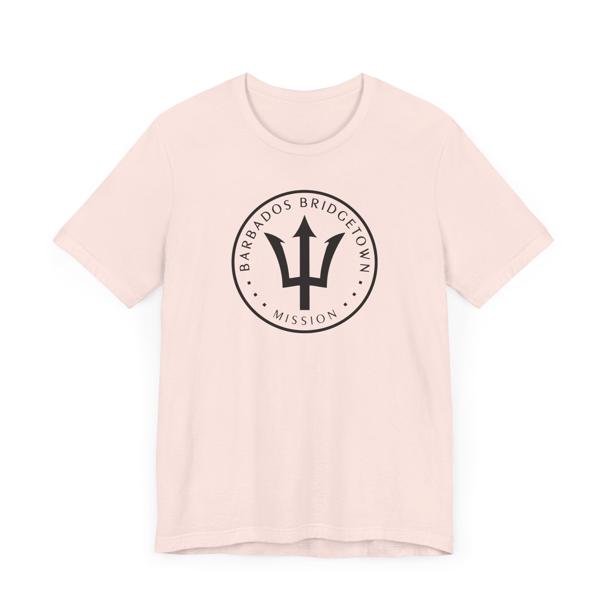 Barbados Bridgetown Mission Circular Monochrome Logo T-Shirt - Mission Wishlist - LDS Missionary Gift Store