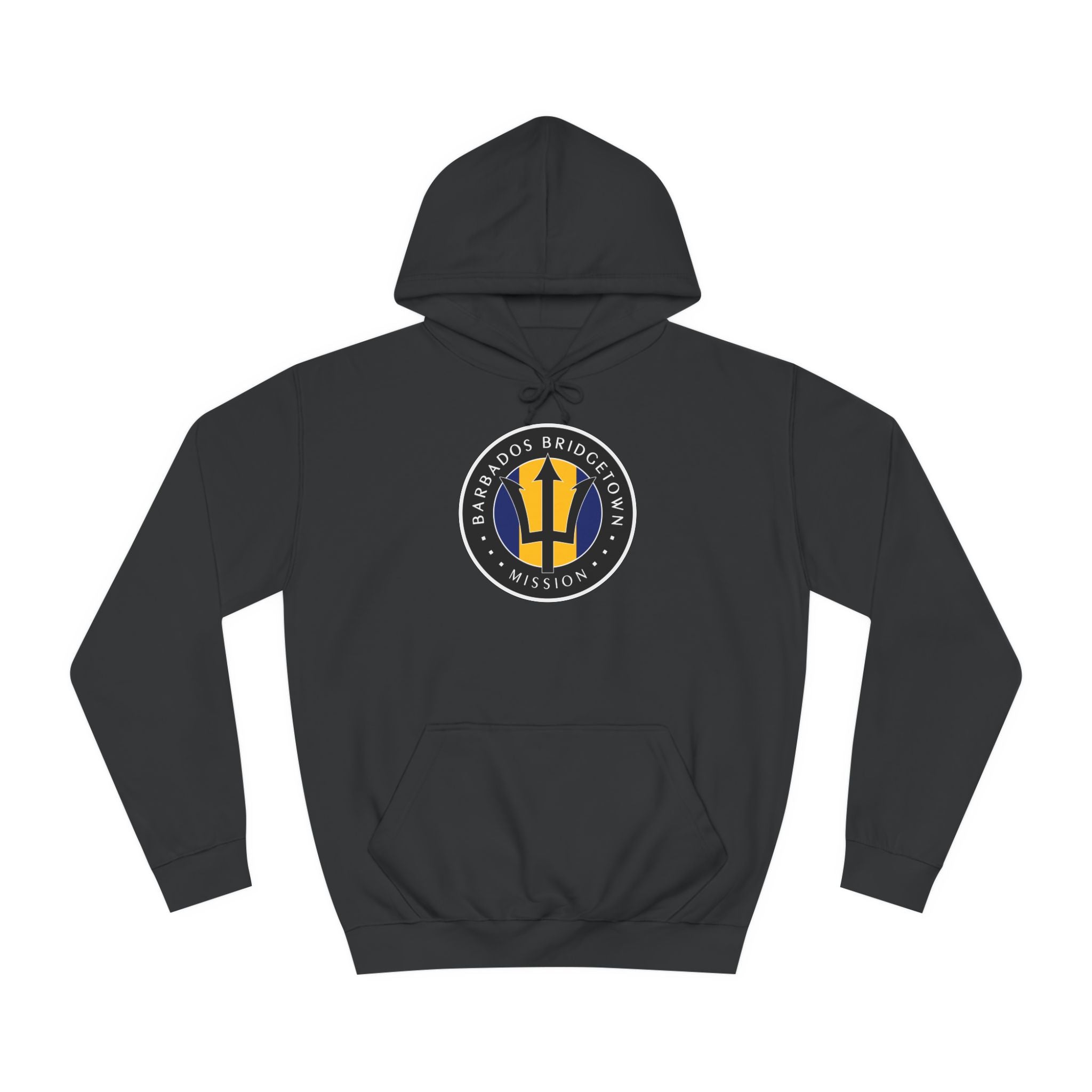 Barbados Bridgetown Mission Flag Logo (Black Border) College Hoodie - Mission Wishlist - LDS Missionary Gift Store