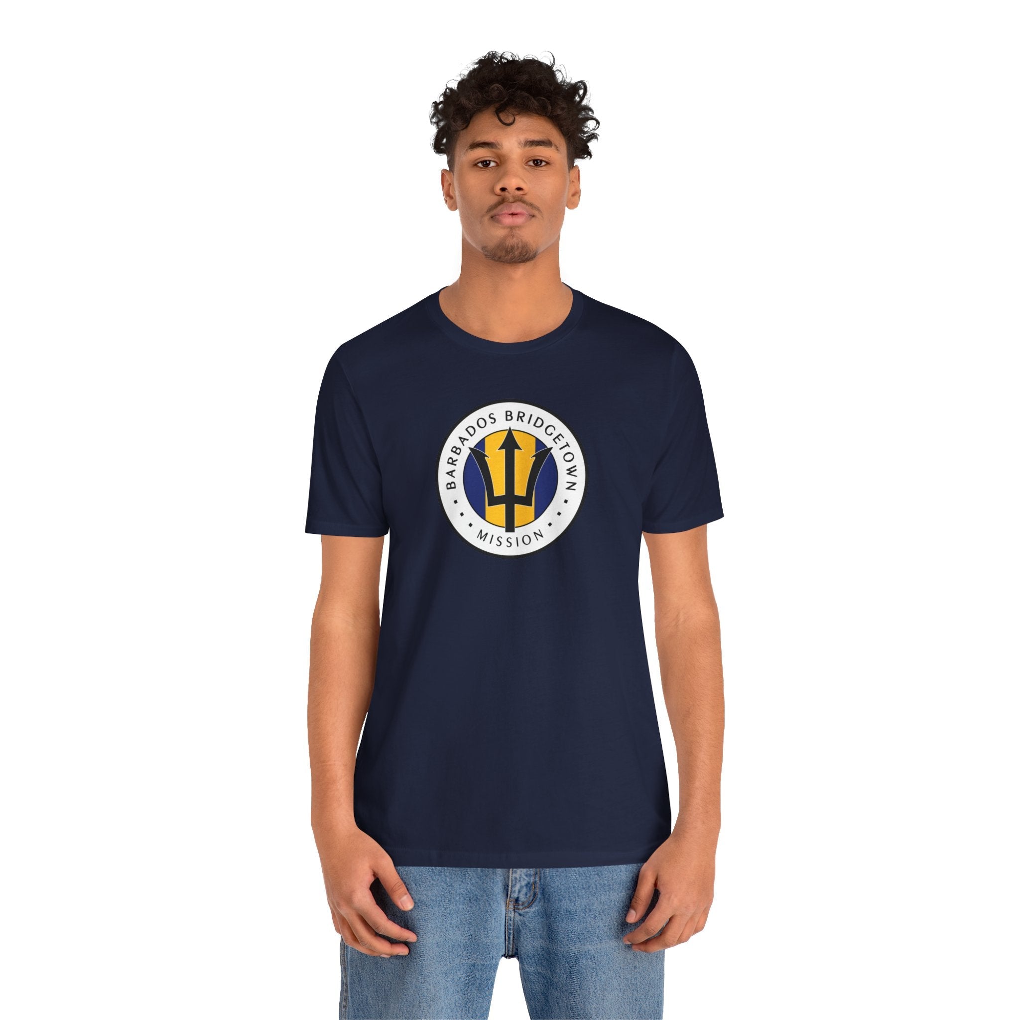 Barbados Bridgetown Mission Flag Logo (White Border) T-shirt - Mission Wishlist - LDS Missionary Gift Store
