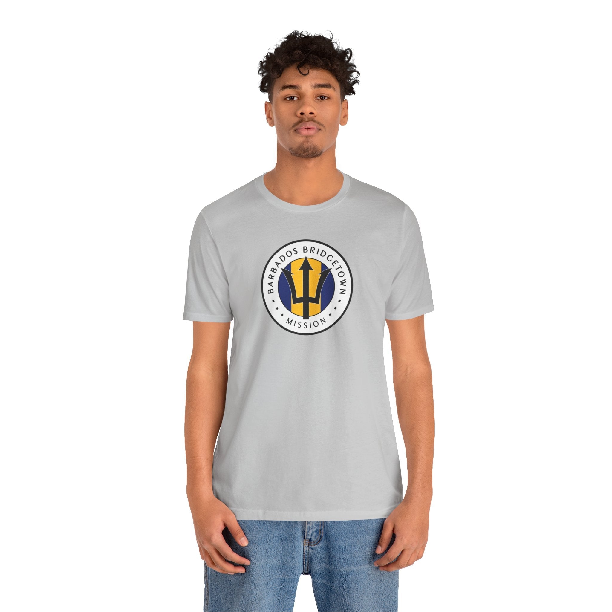 Barbados Bridgetown Mission Flag Logo (White Border) T-shirt - Mission Wishlist - LDS Missionary Gift Store