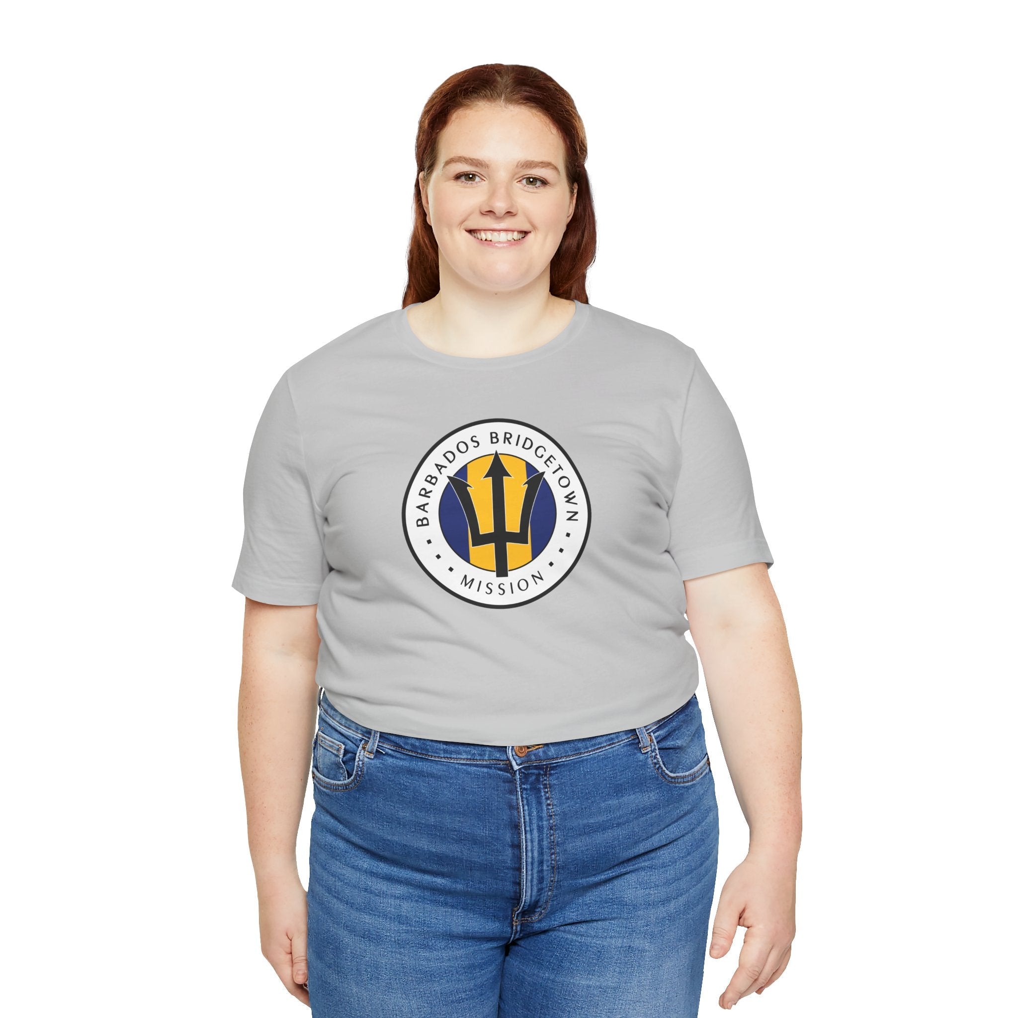 Barbados Bridgetown Mission Flag Logo (White Border) T-shirt - Mission Wishlist - LDS Missionary Gift Store