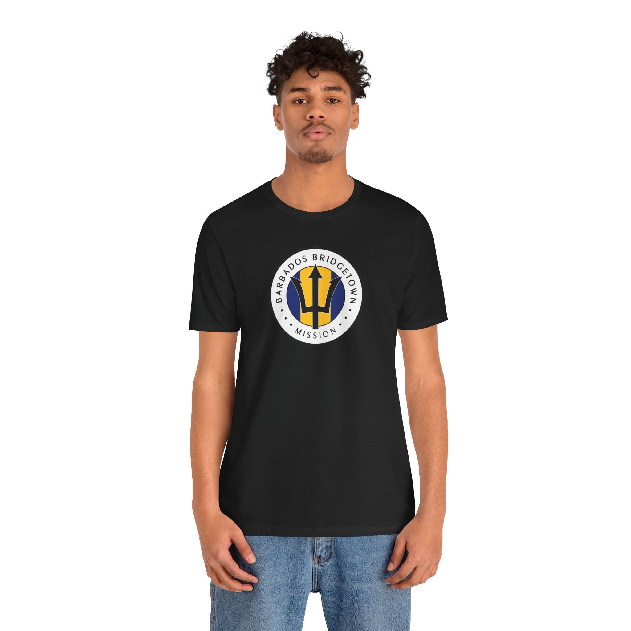 Barbados Bridgetown Mission Flag Logo (White Border) T-shirt - Mission Wishlist - LDS Missionary Gift Store