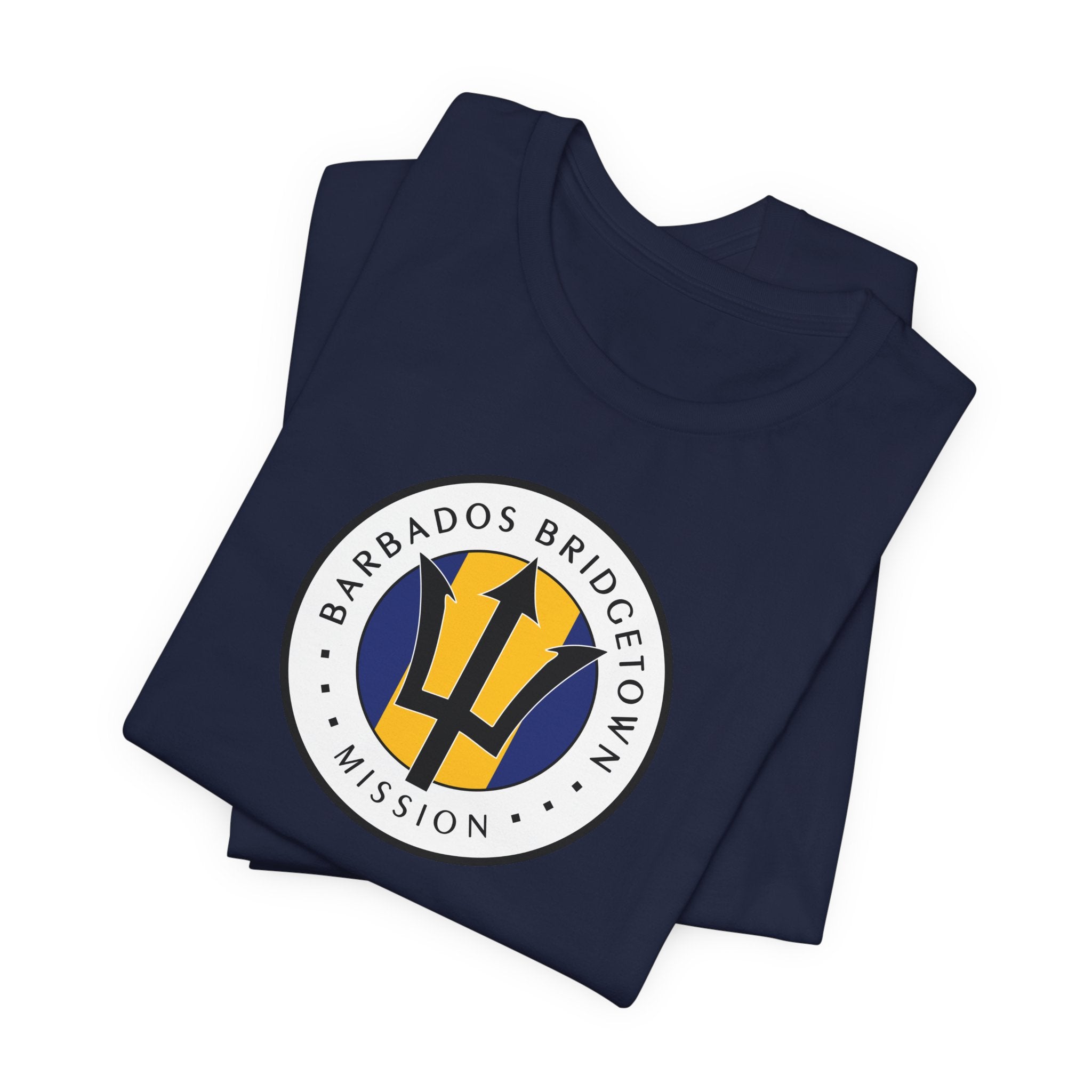 Barbados Bridgetown Mission Flag Logo (White Border) T-shirt - Mission Wishlist - LDS Missionary Gift Store
