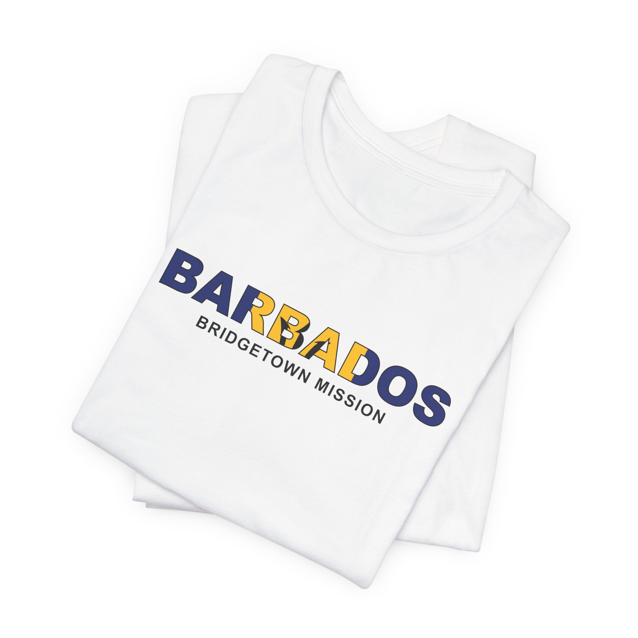 Barbados Bridgetown Mission Flag Title T-shirt - Mission Wishlist - LDS Missionary Gift Store