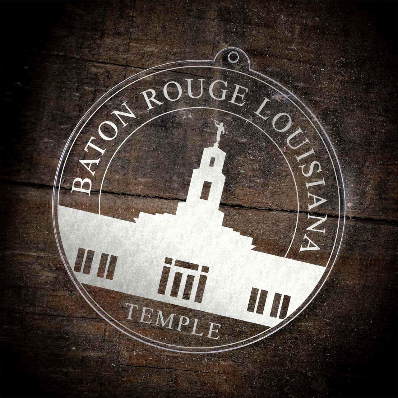 Baton Rouge Louisiana Temple Christmas Ornament - Latter-Day Saint LDS Missionary Gift - Book of Mormon