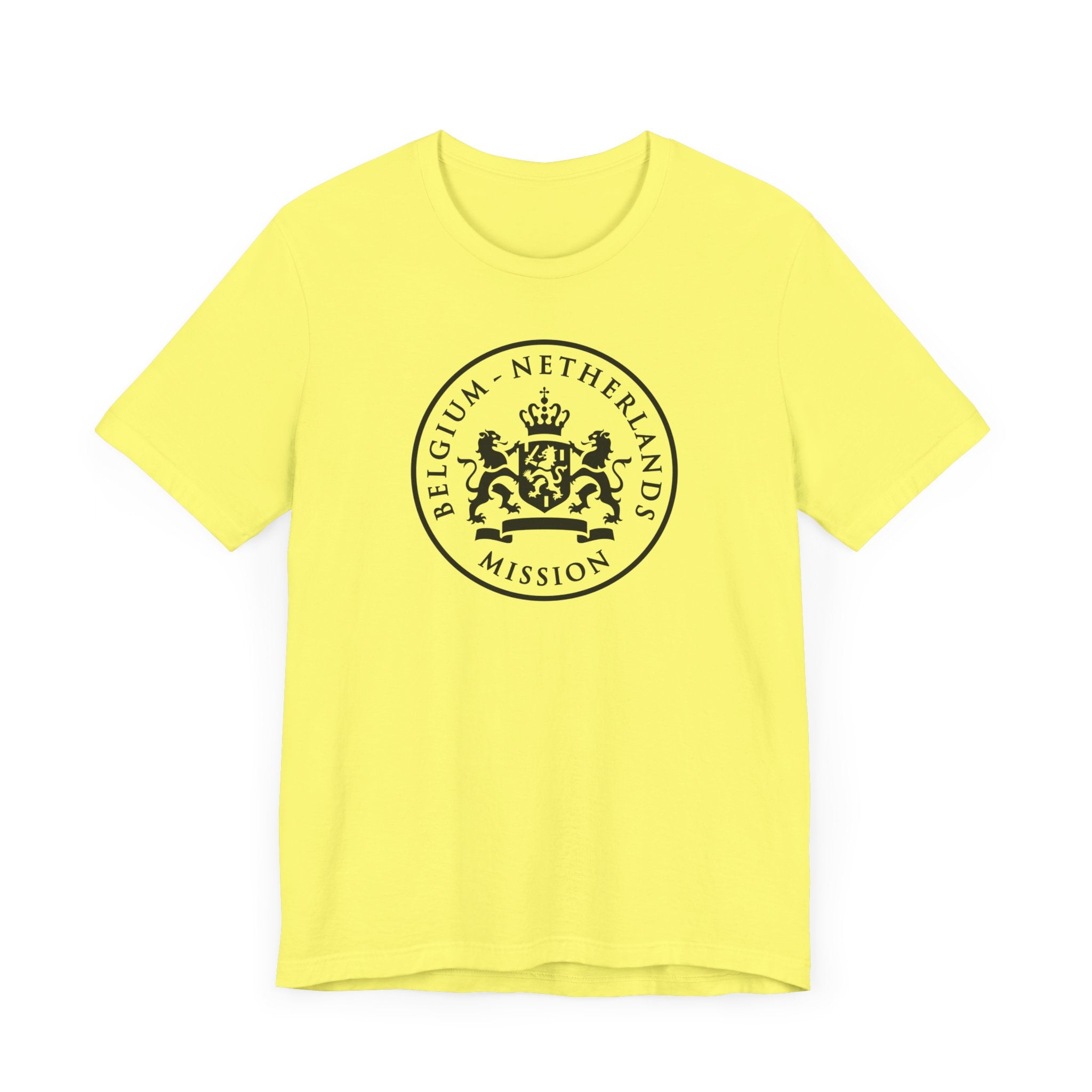 Belgium - Netherlands Mission Circular Monochrome Logo T-Shirt - Mission Wishlist - LDS Missionary Gift Store