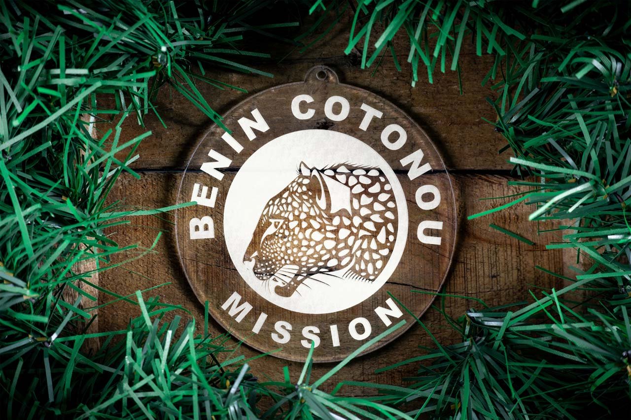 Benin Cotonou Mission Christmas Ornament - Latter-Day Saint LDS Missionary Gift - Book of Mormon