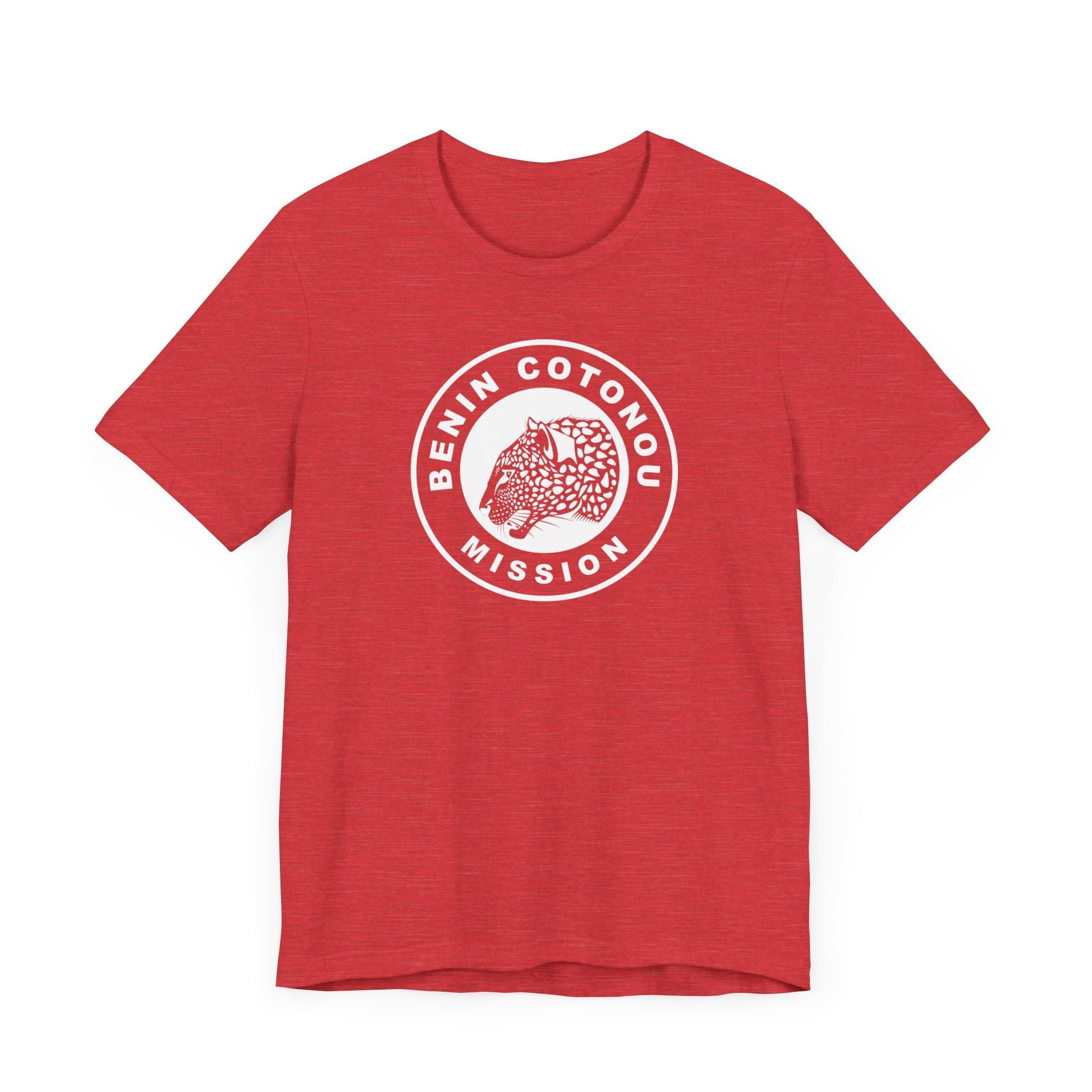 Benin Cotonou Mission Circular Monochrome Logo T-Shirt - Latter-Day Saint LDS Missionary Gift - Book of Mormon