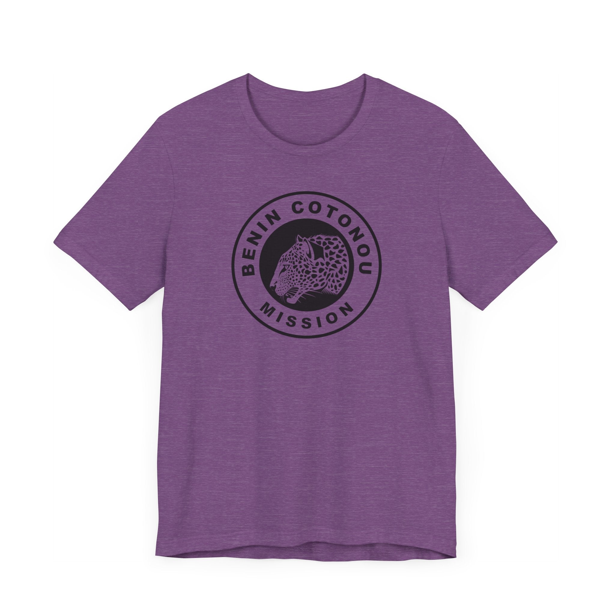 Benin Cotonou Mission Circular Monochrome Logo T-Shirt - Latter-Day Saint LDS Missionary Gift - Book of Mormon