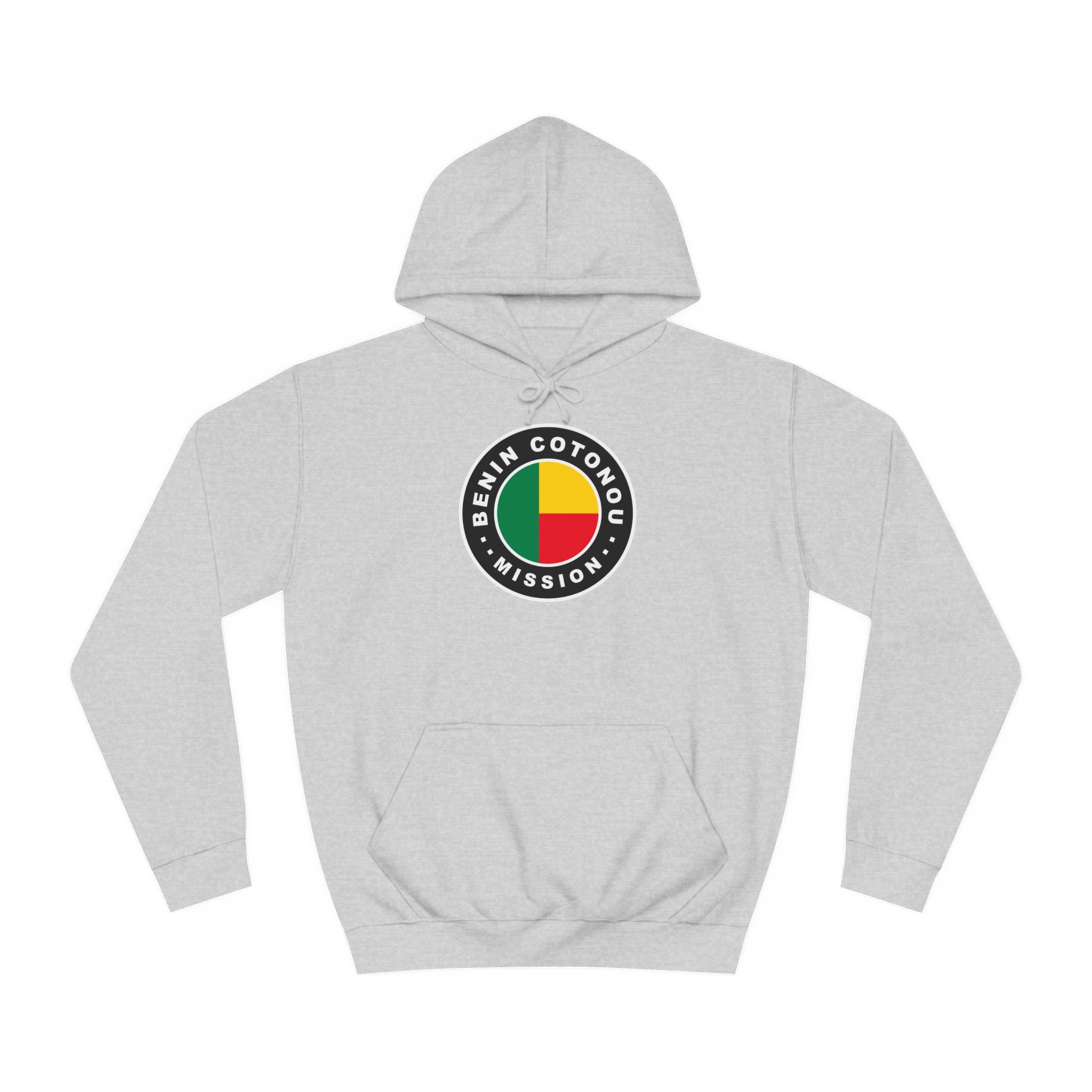 Benin Cotonou Mission Flag Logo (Black Border) College Hoodie - Mission Wishlist - LDS Missionary Gift Store
