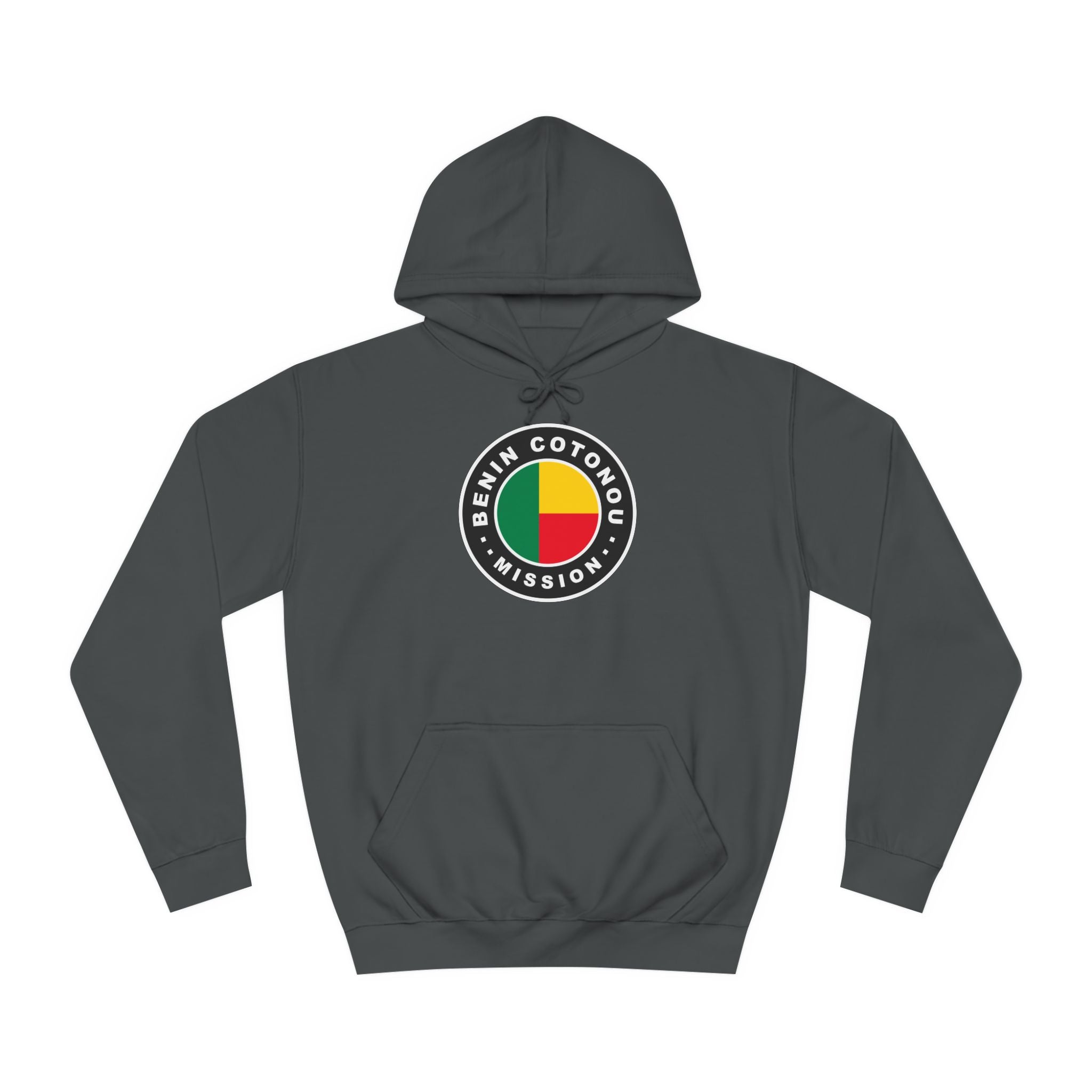 Benin Cotonou Mission Flag Logo (Black Border) College Hoodie - Mission Wishlist - LDS Missionary Gift Store
