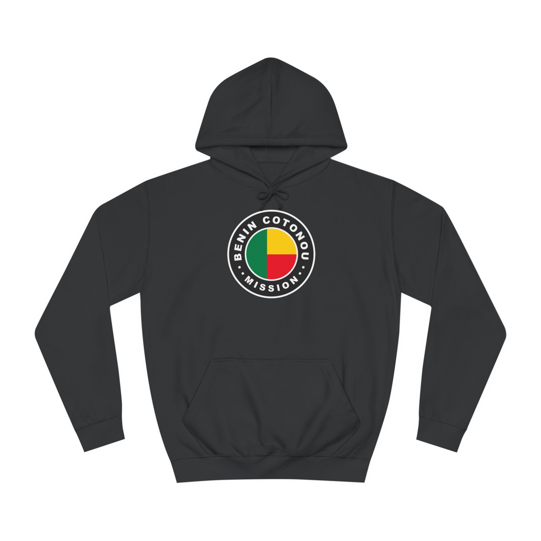 Benin Cotonou Mission Flag Logo (Black Border) College Hoodie - Mission Wishlist - LDS Missionary Gift Store