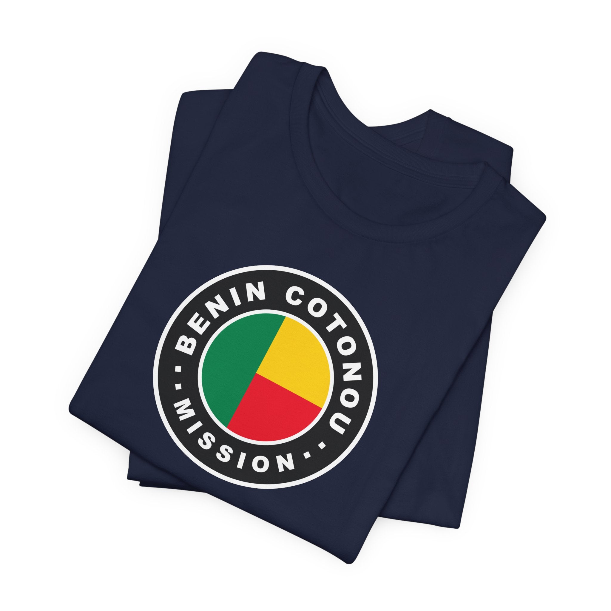 Benin Cotonou Mission Flag Logo (Black Border) T-shirt - Mission Wishlist - LDS Missionary Gift Store