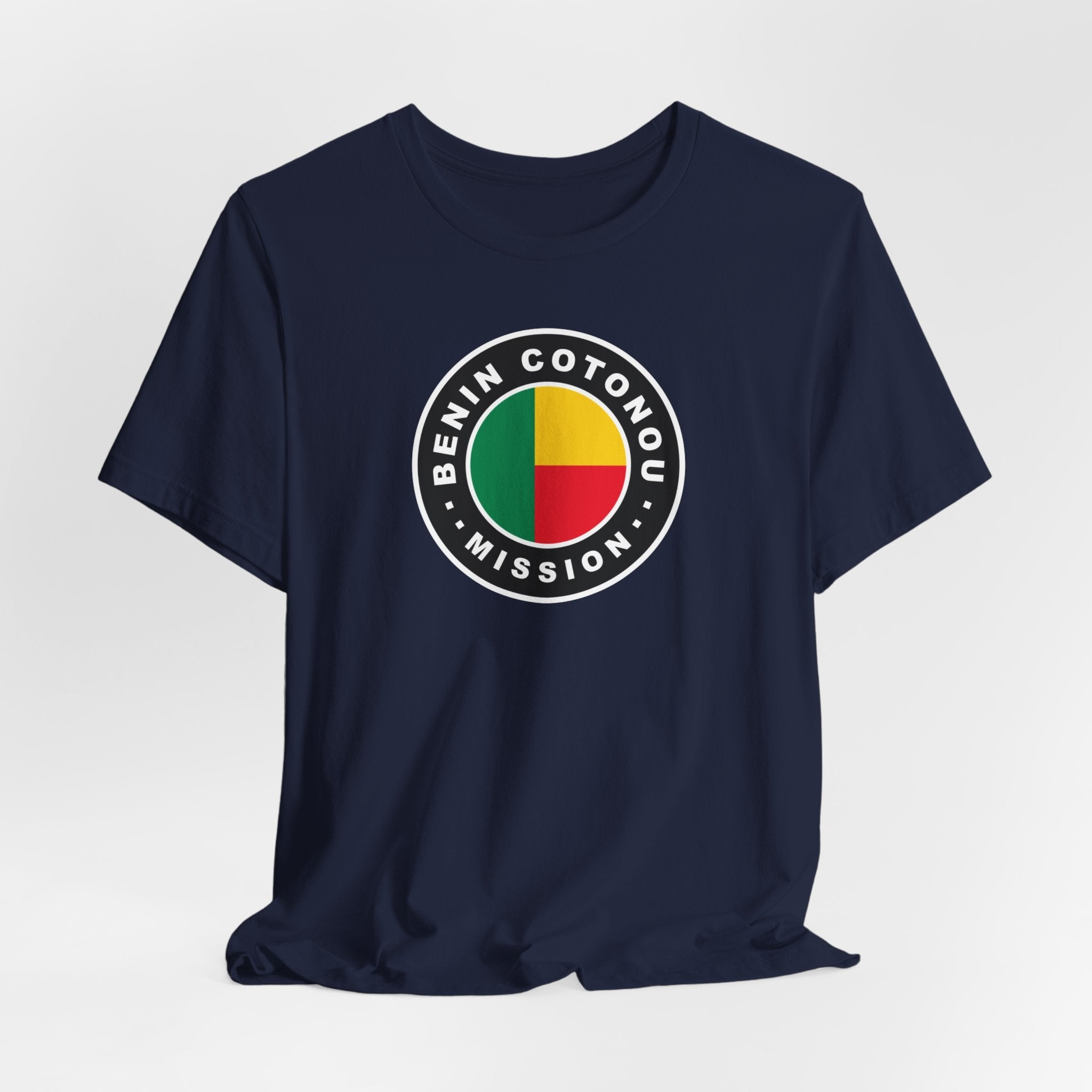 Benin Cotonou Mission Flag Logo (Black Border) T-shirt - Mission Wishlist - LDS Missionary Gift Store