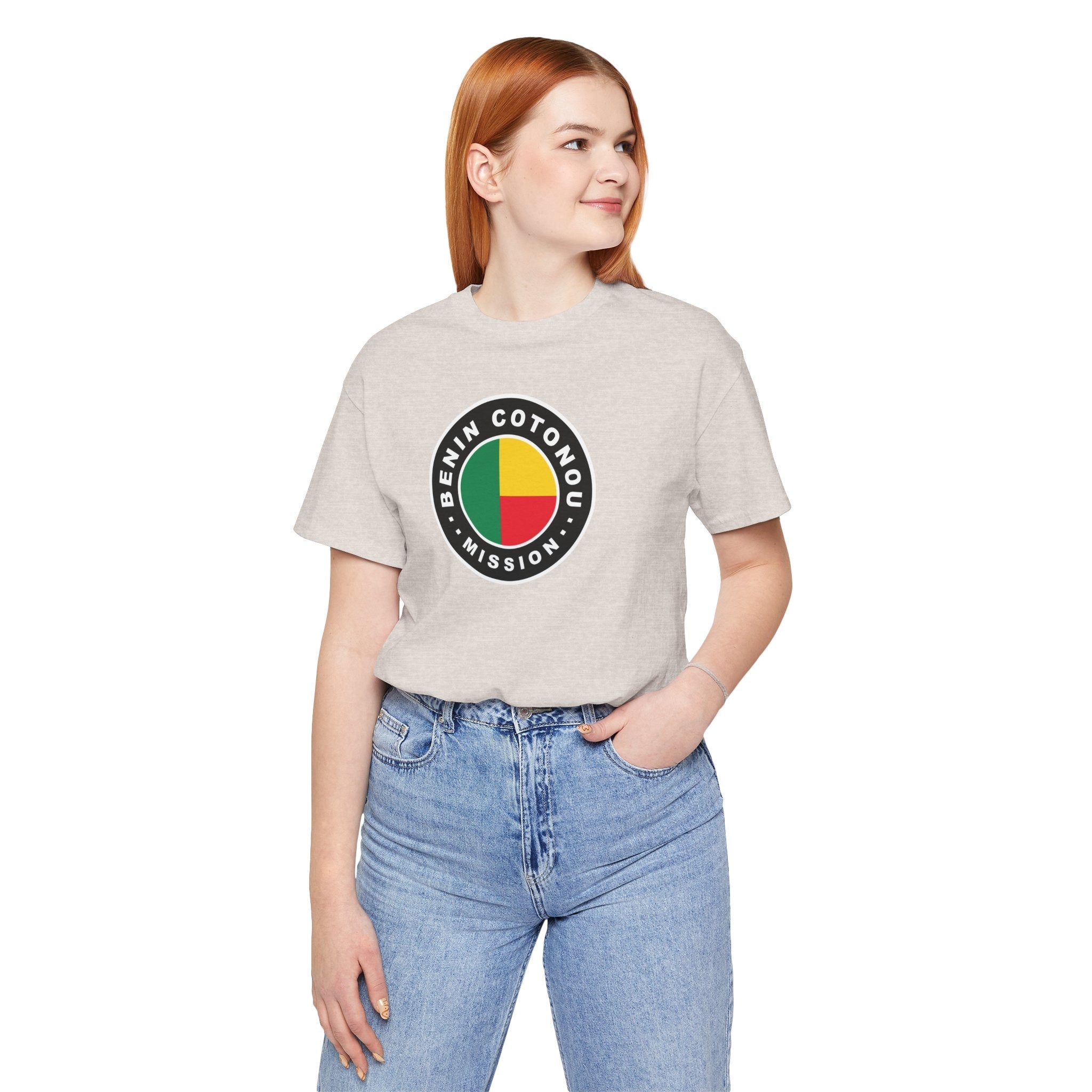 Benin Cotonou Mission Flag Logo (Black Border) T-shirt - Mission Wishlist - LDS Missionary Gift Store