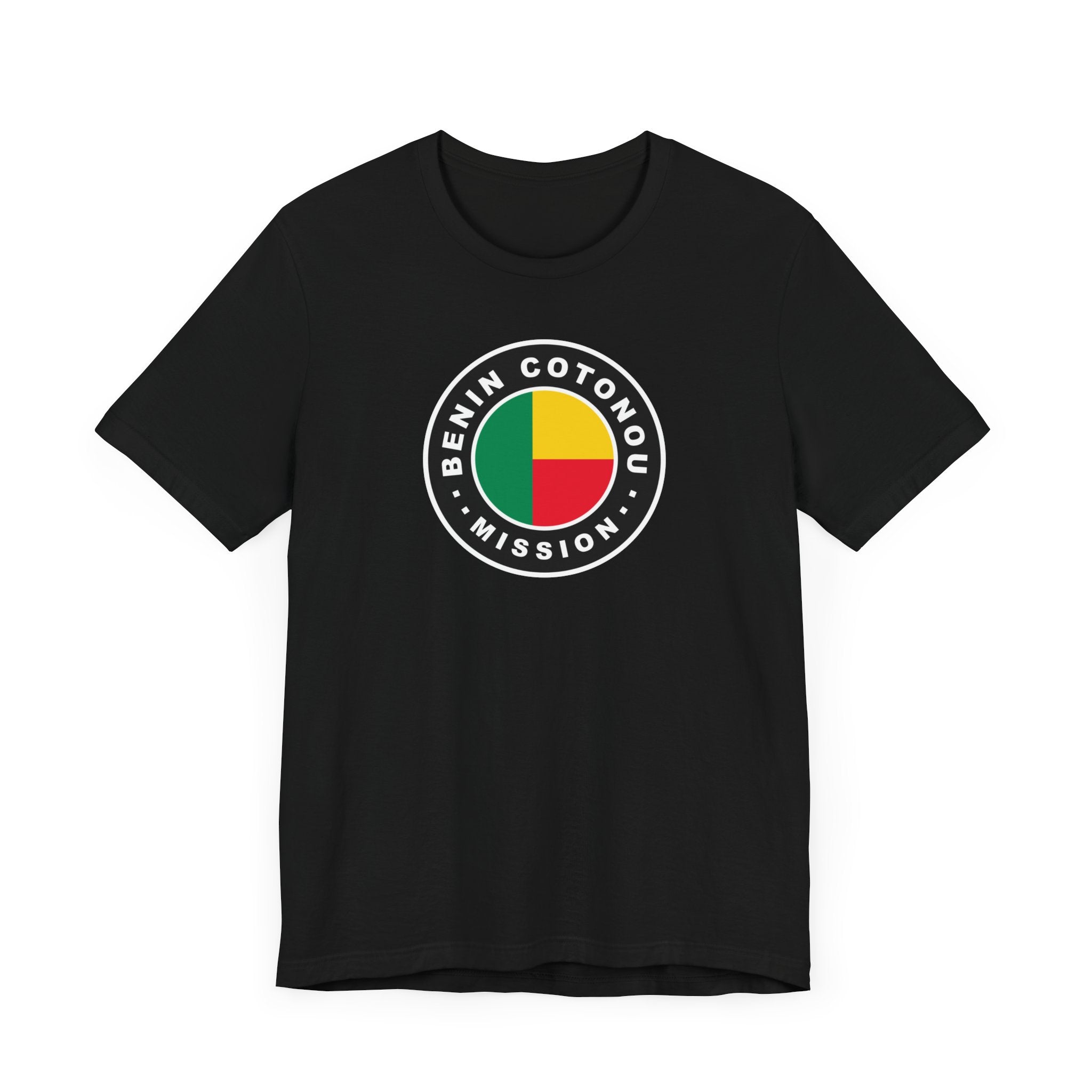 Benin Cotonou Mission Flag Logo (Black Border) T-shirt - Mission Wishlist - LDS Missionary Gift Store
