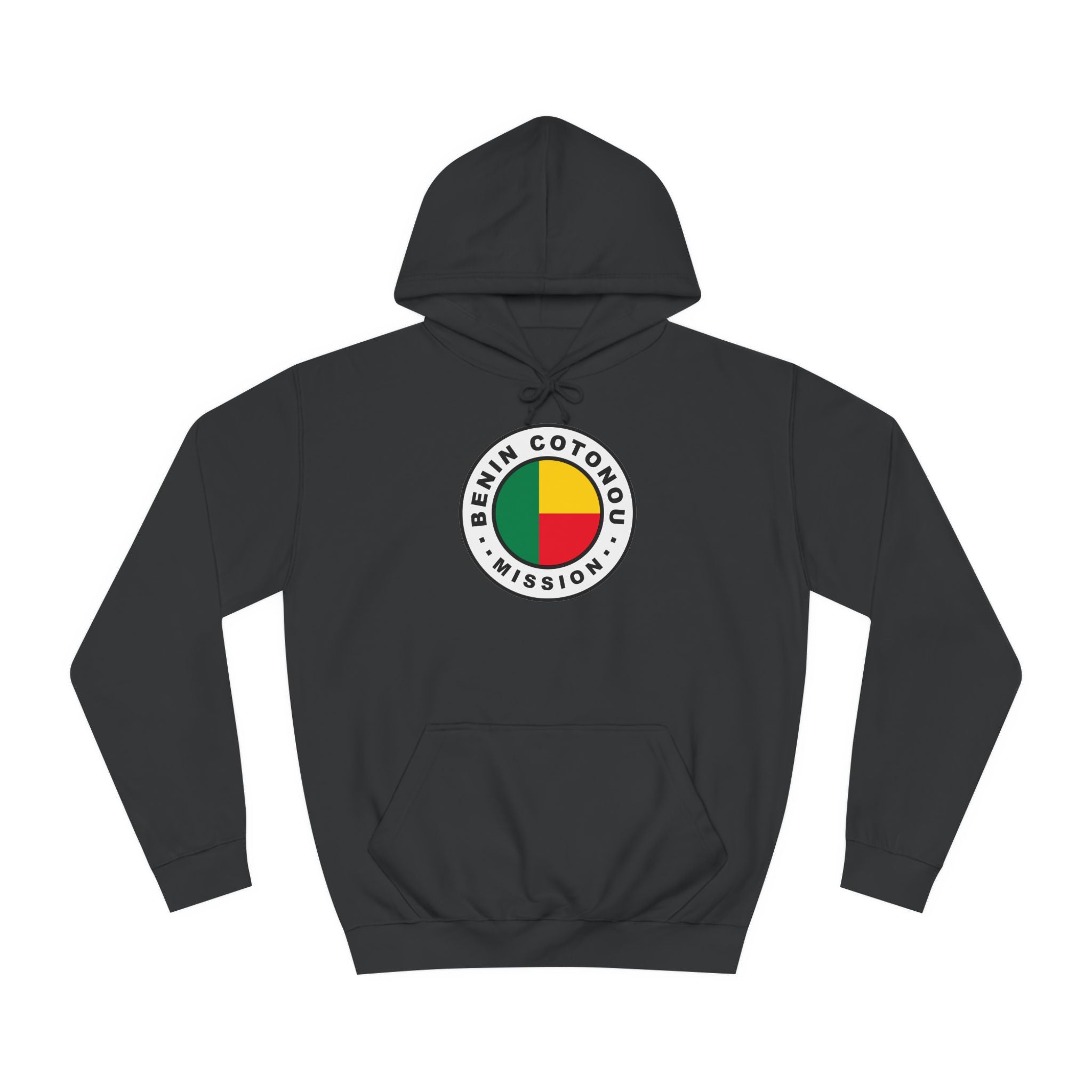 Benin Cotonou Mission Flag Logo (White Border) College Hoodie - Mission Wishlist - LDS Missionary Gift Store