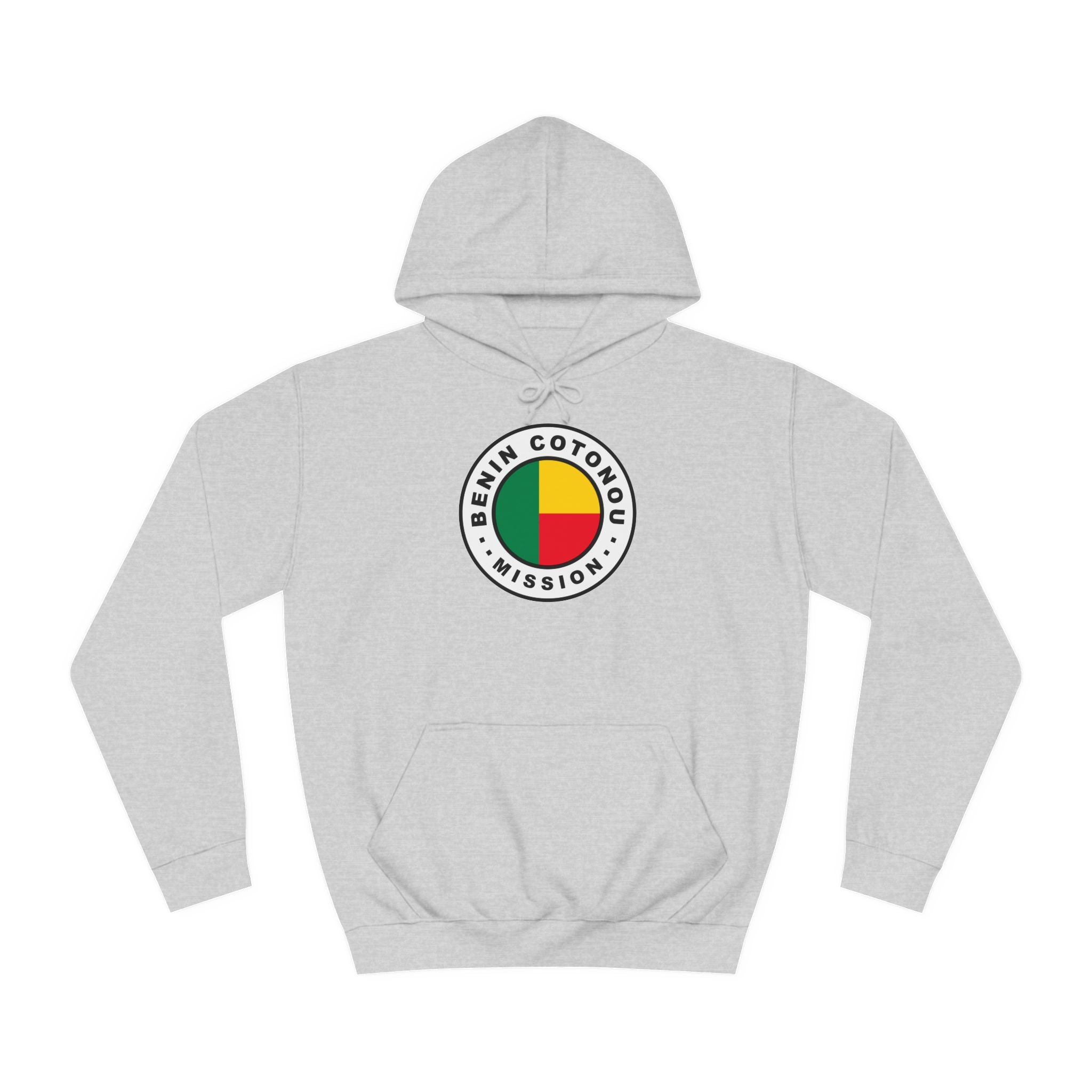 Benin Cotonou Mission Flag Logo (White Border) College Hoodie - Mission Wishlist - LDS Missionary Gift Store