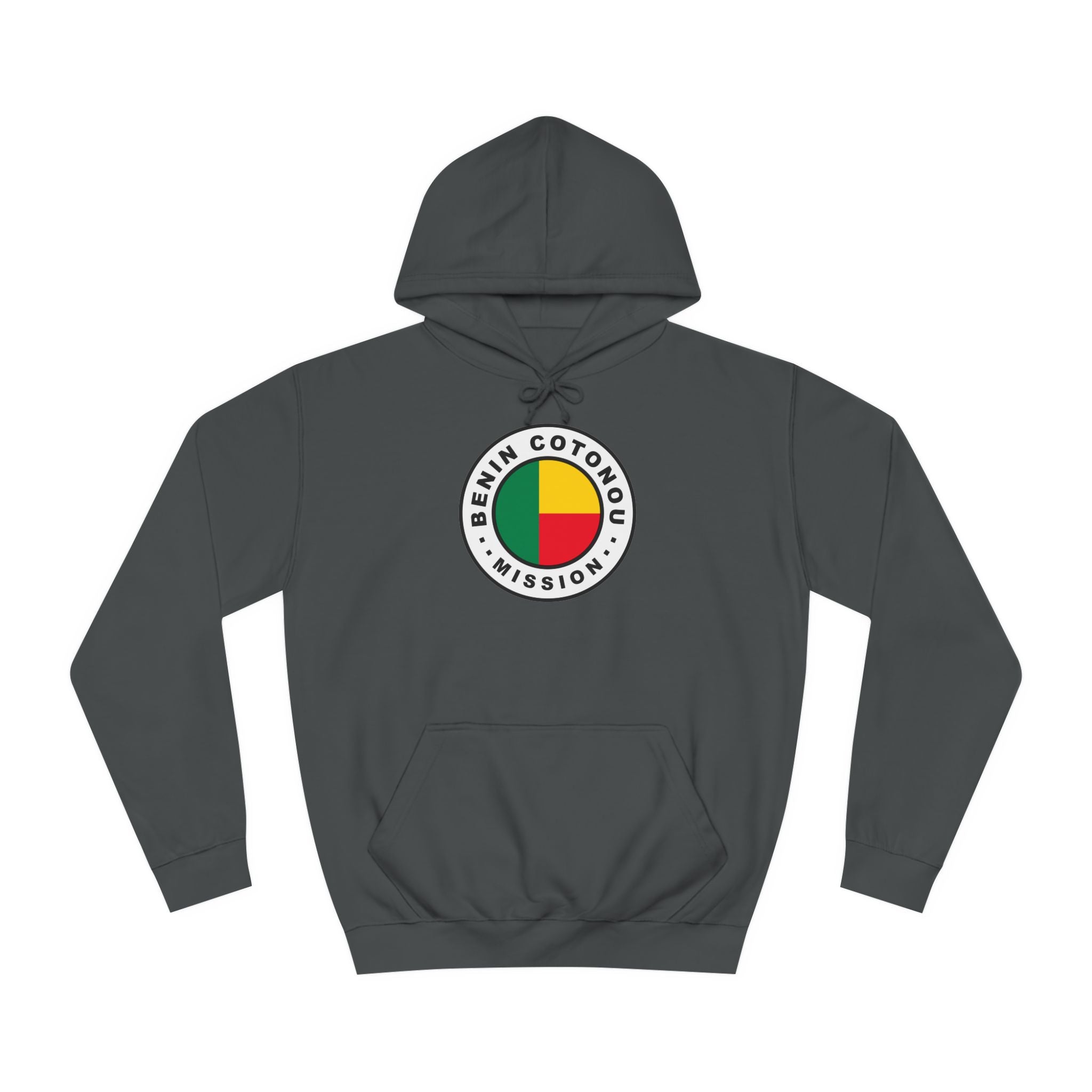 Benin Cotonou Mission Flag Logo (White Border) College Hoodie - Mission Wishlist - LDS Missionary Gift Store