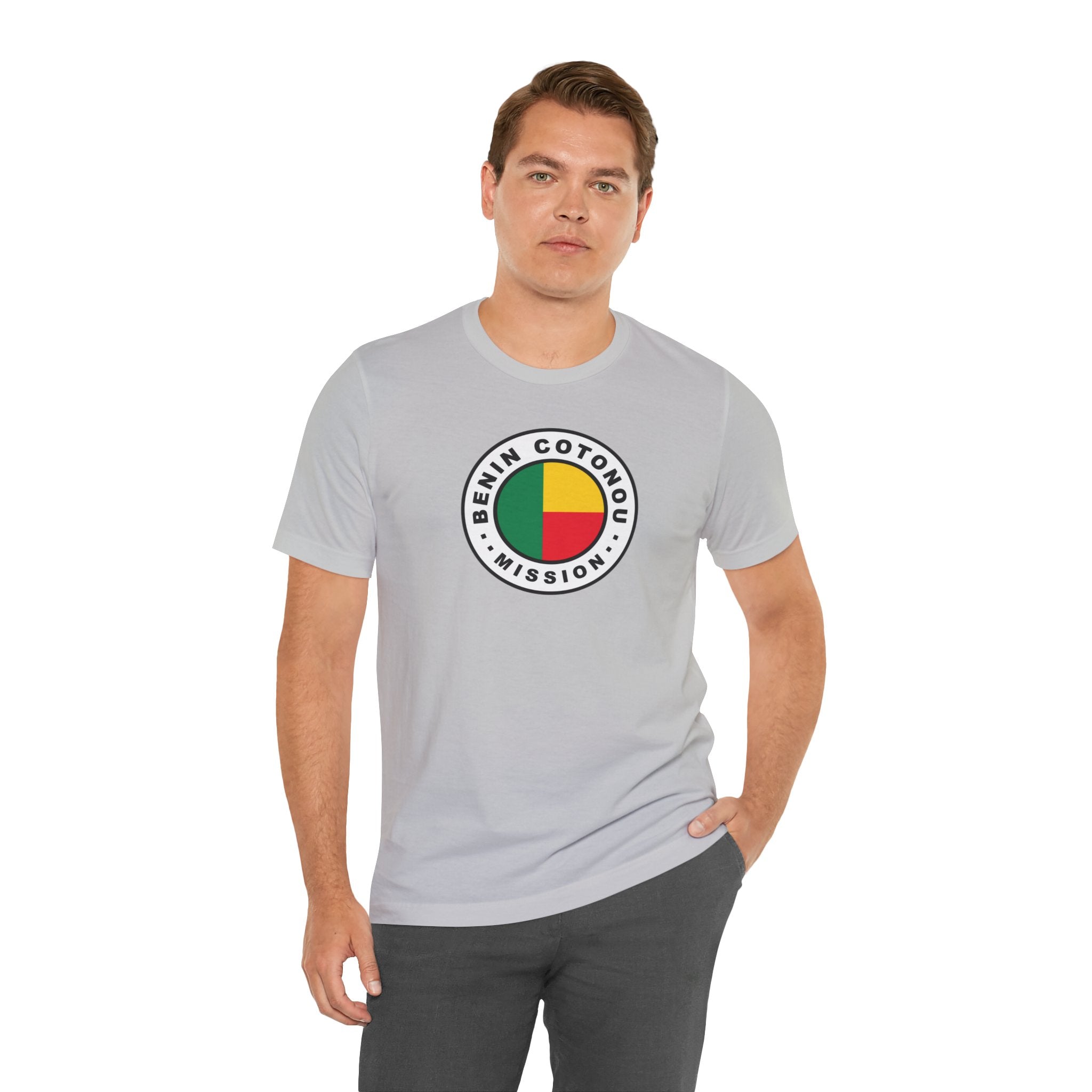 Benin Cotonou Mission Flag Logo (White Border) T-shirt - Mission Wishlist - LDS Missionary Gift Store