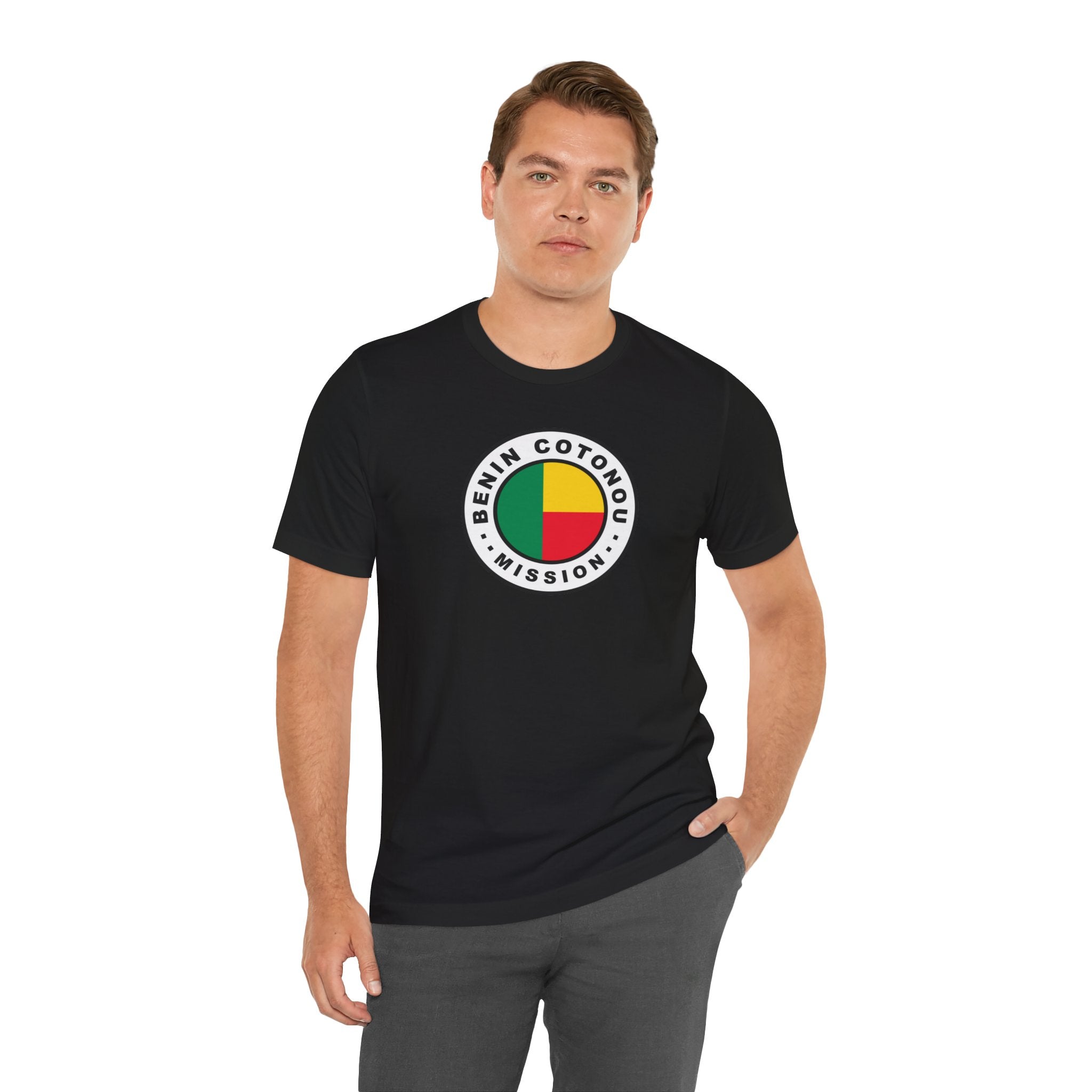 Benin Cotonou Mission Flag Logo (White Border) T-shirt - Mission Wishlist - LDS Missionary Gift Store