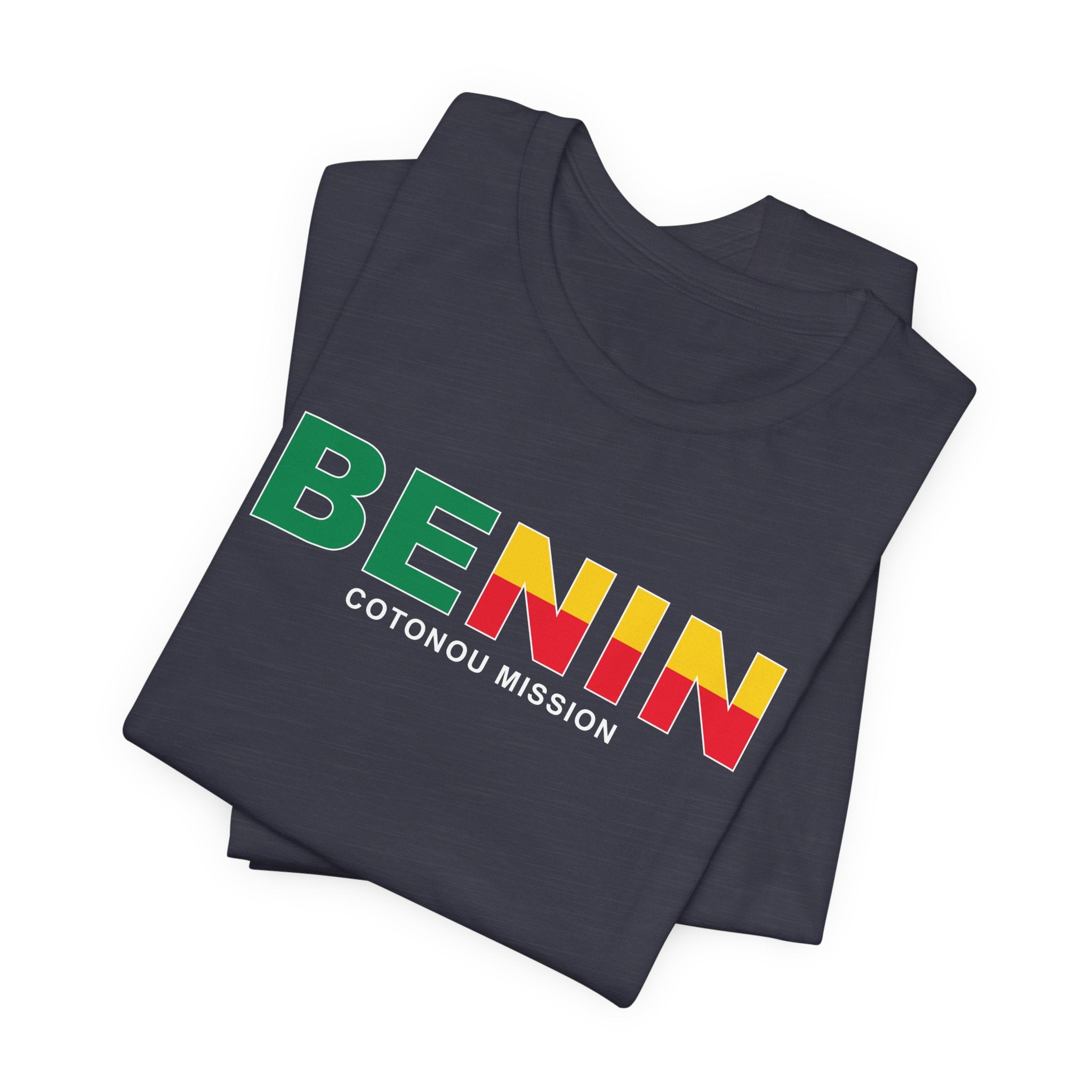 Benin Cotonou Mission Flag Title T-shirt - Mission Wishlist - LDS Missionary Gift Store