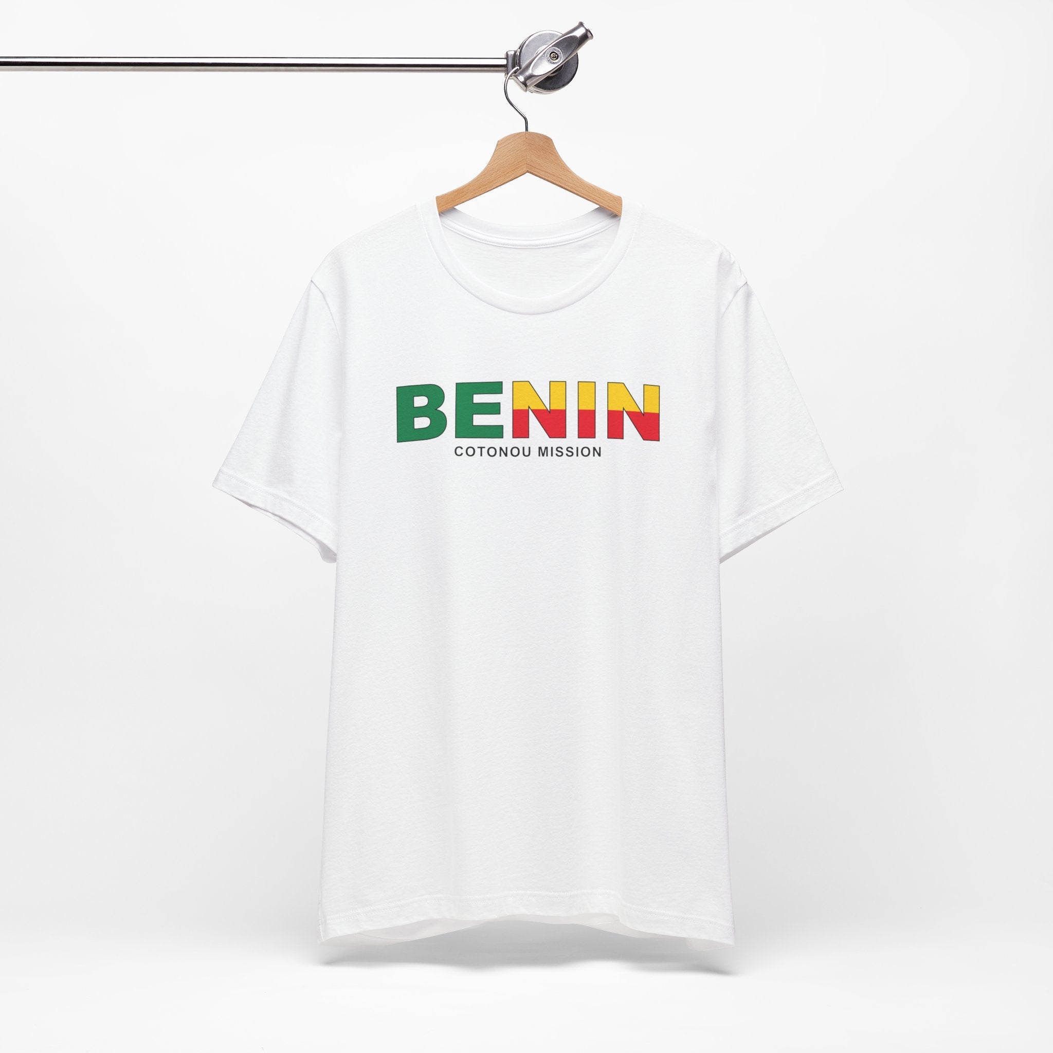 Benin Cotonou Mission Flag Title T-shirt - Mission Wishlist - LDS Missionary Gift Store