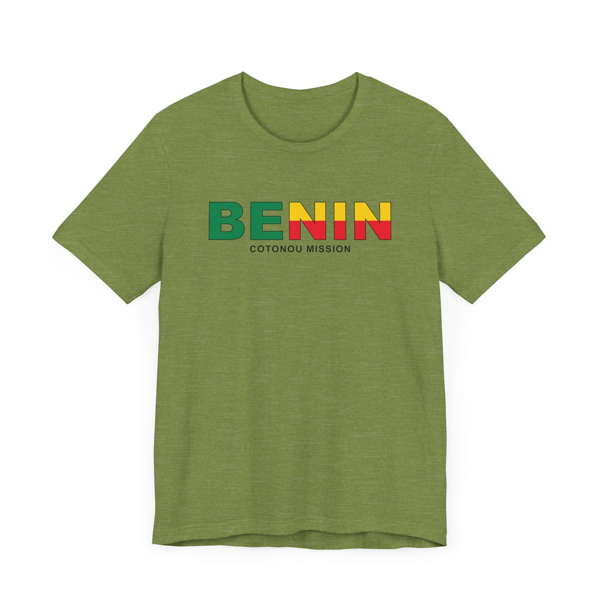 Benin Cotonou Mission Flag Title T-shirt - Mission Wishlist - LDS Missionary Gift Store