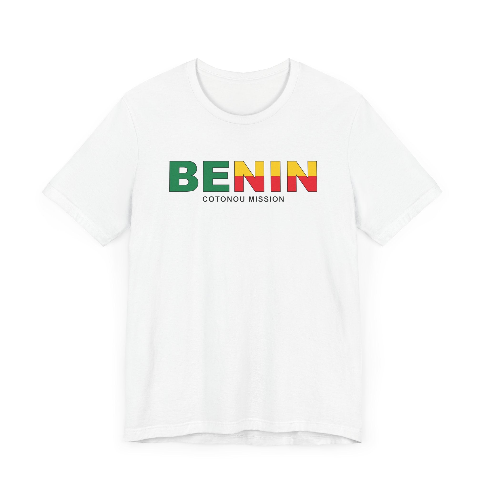 Benin Cotonou Mission Flag Title T-shirt - Mission Wishlist - LDS Missionary Gift Store