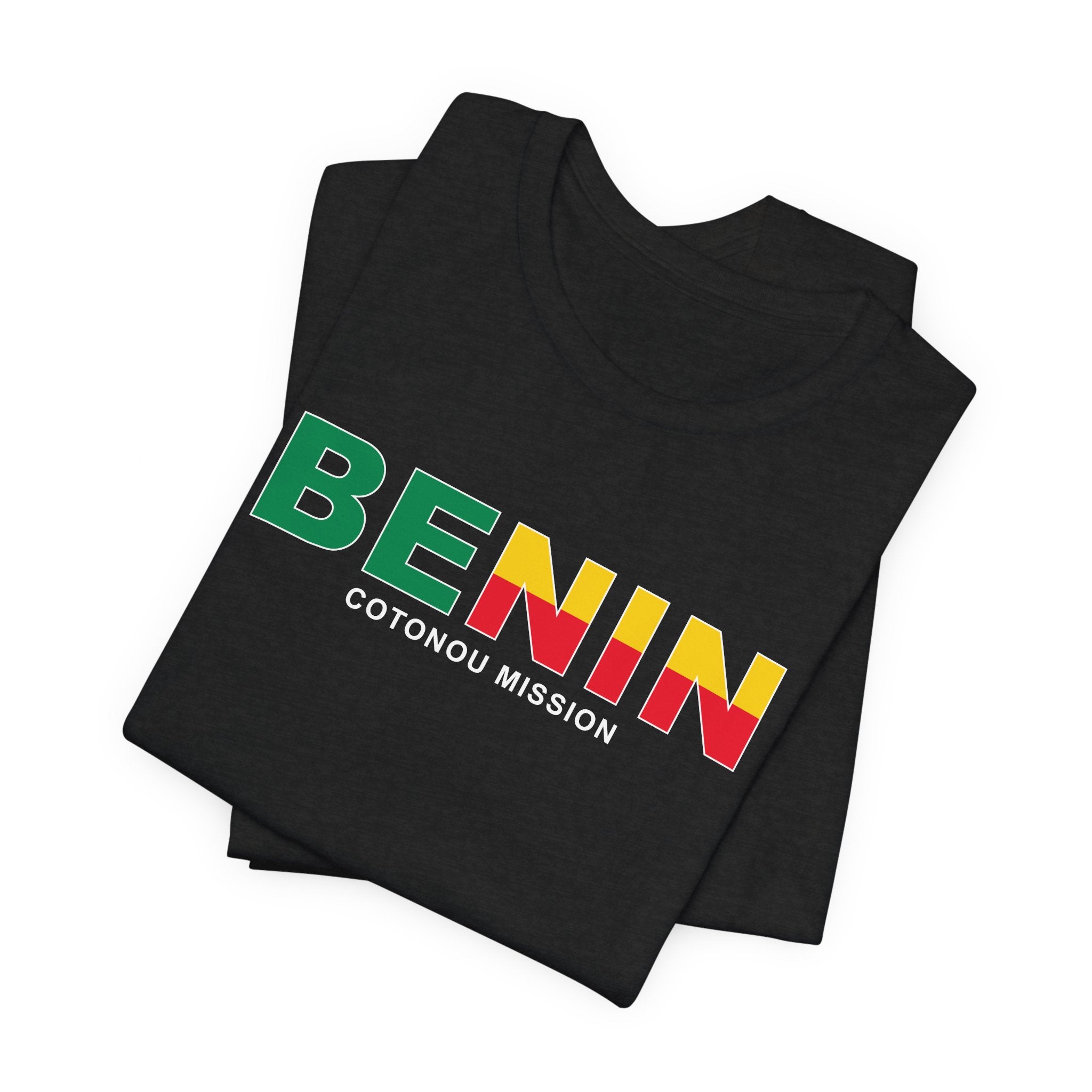 Benin Cotonou Mission Flag Title T-shirt - Mission Wishlist - LDS Missionary Gift Store