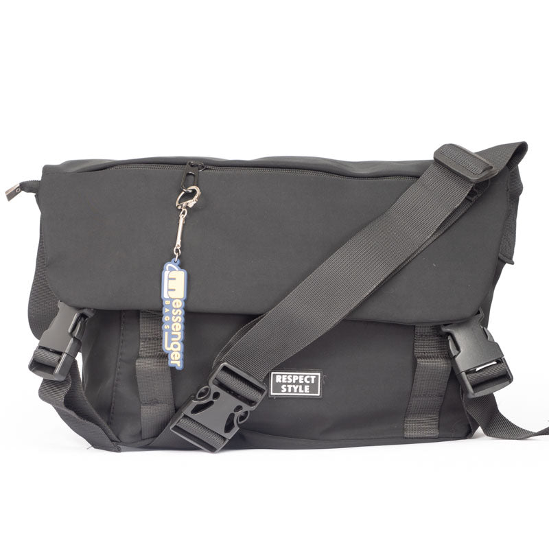 Black Medium Messenger Bag
