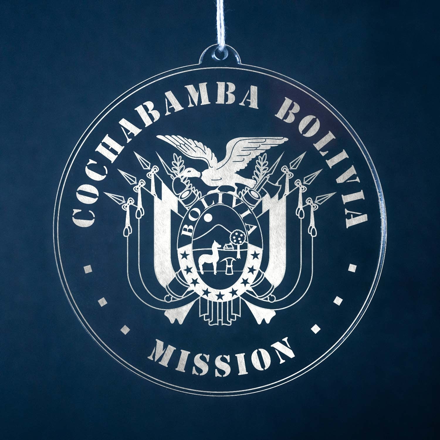 Bolivia Cochabamba Mission Christmas Ornament - Latter-Day Saint LDS Missionary Gift - Book of Mormon
