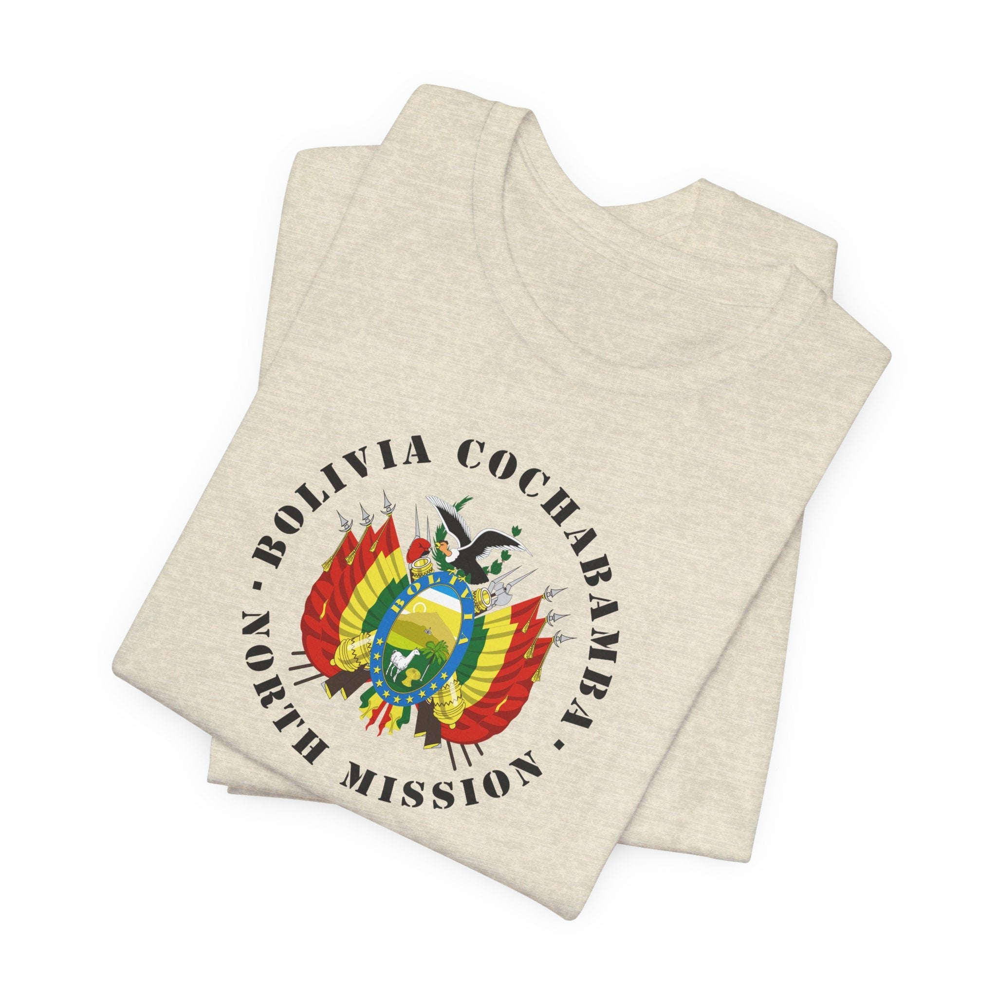 Bolivia Cochabamba North Mission Circular Flag T-shirt - Mission Wishlist - LDS Missionary Gift Store