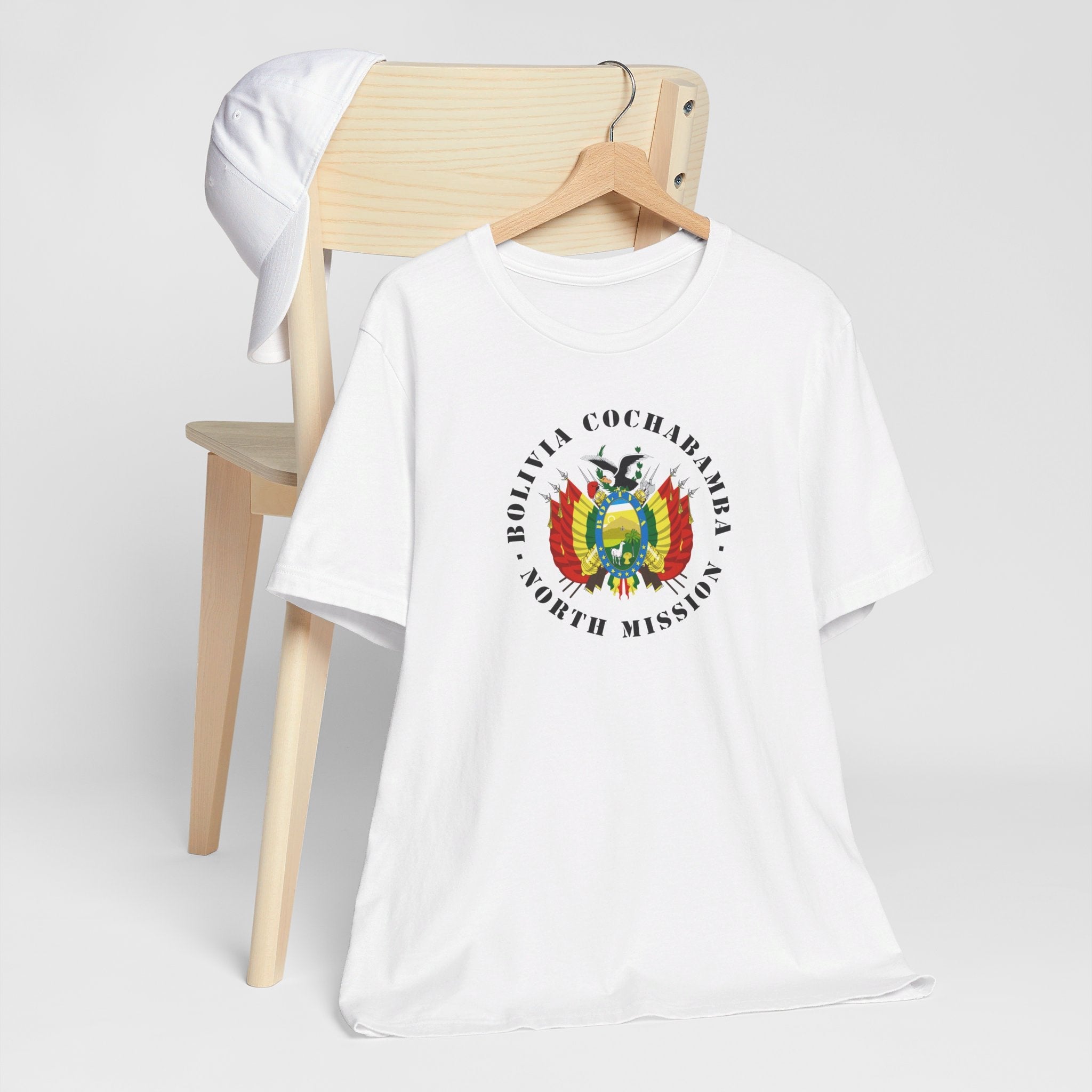 Bolivia Cochabamba North Mission Circular Flag T-shirt - Mission Wishlist - LDS Missionary Gift Store