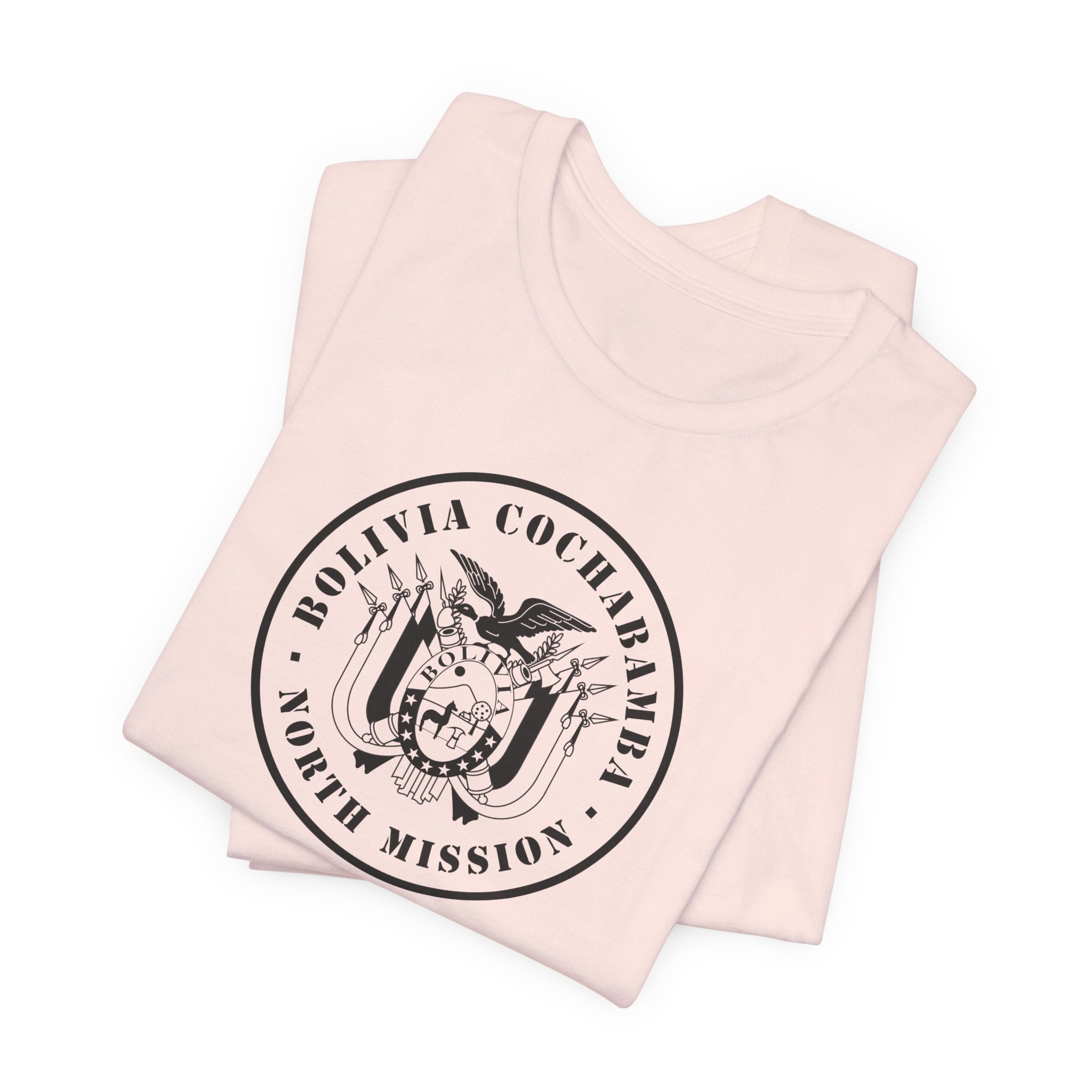 Bolivia Cochabamba North Mission Circular Monochrome Logo T-Shirt - Mission Wishlist - LDS Missionary Gift Store