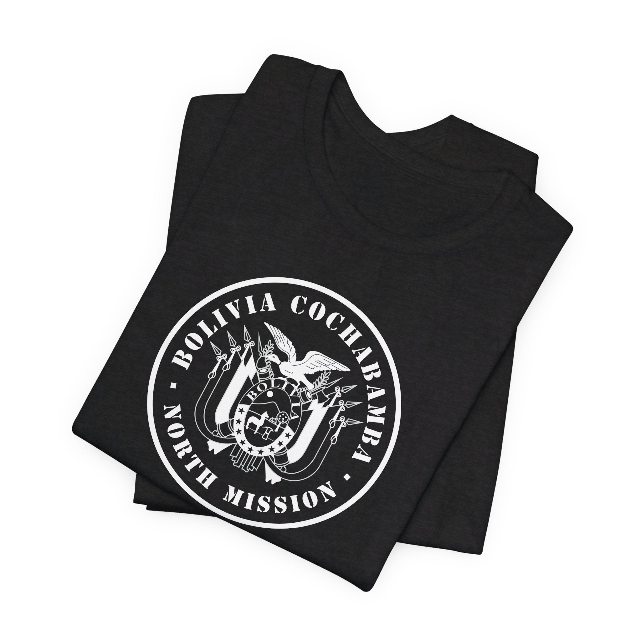 Bolivia Cochabamba North Mission Circular Monochrome Logo T-Shirt - Mission Wishlist - LDS Missionary Gift Store