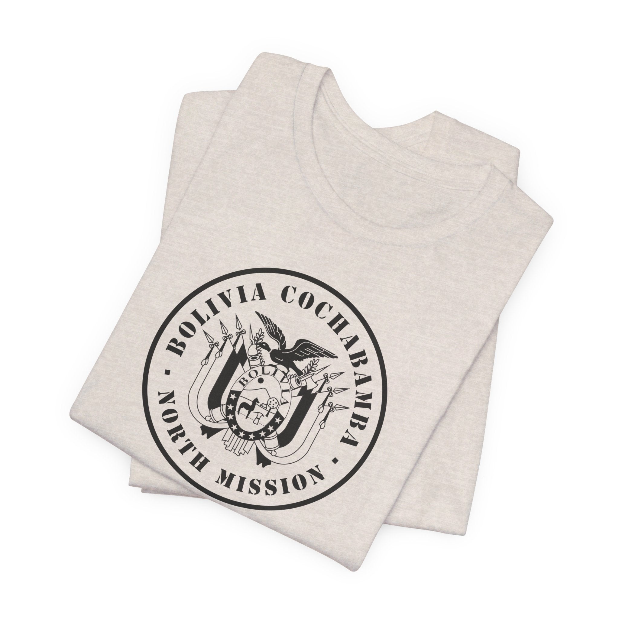 Bolivia Cochabamba North Mission Circular Monochrome Logo T-Shirt - Mission Wishlist - LDS Missionary Gift Store