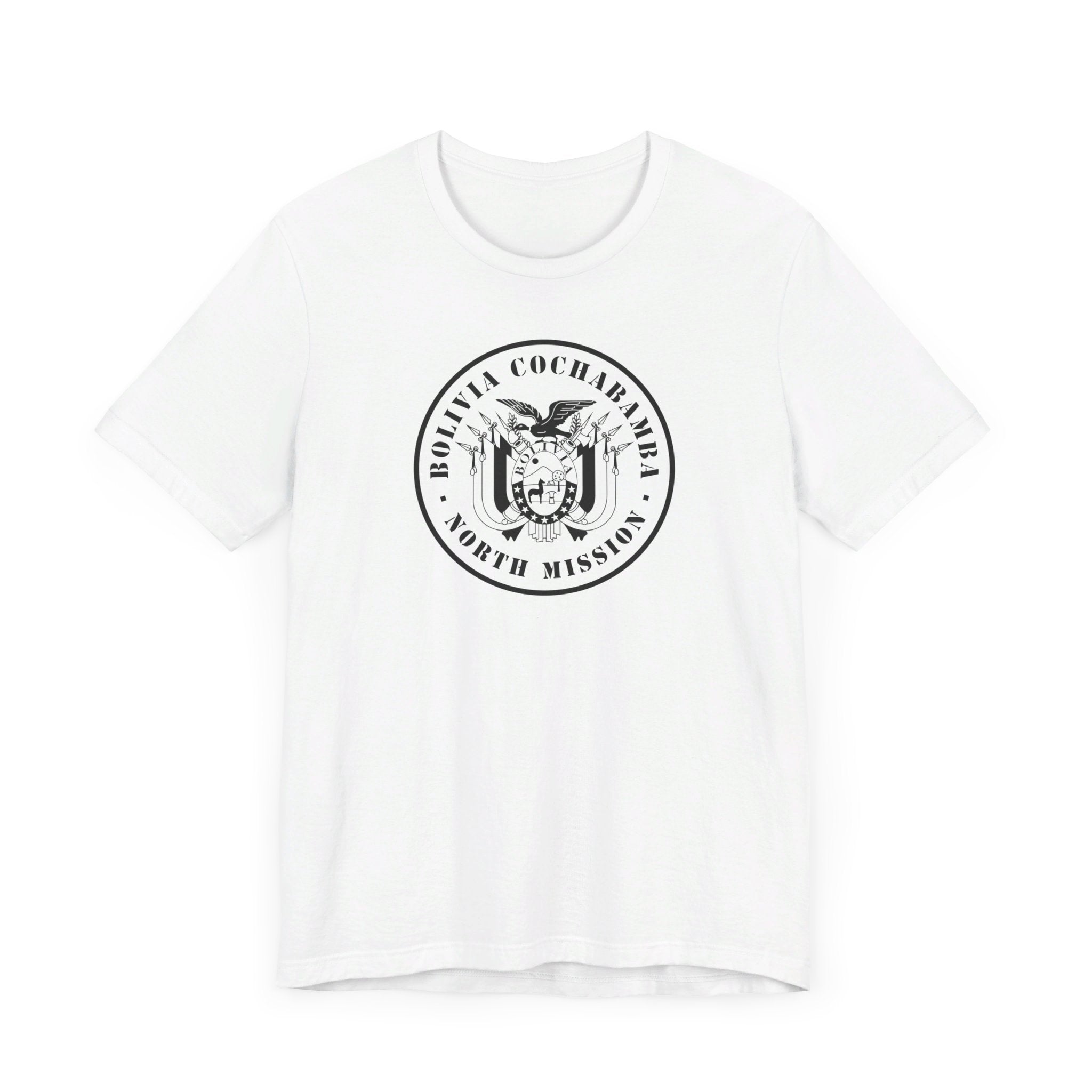 Bolivia Cochabamba North Mission Circular Monochrome Logo T-Shirt - Mission Wishlist - LDS Missionary Gift Store