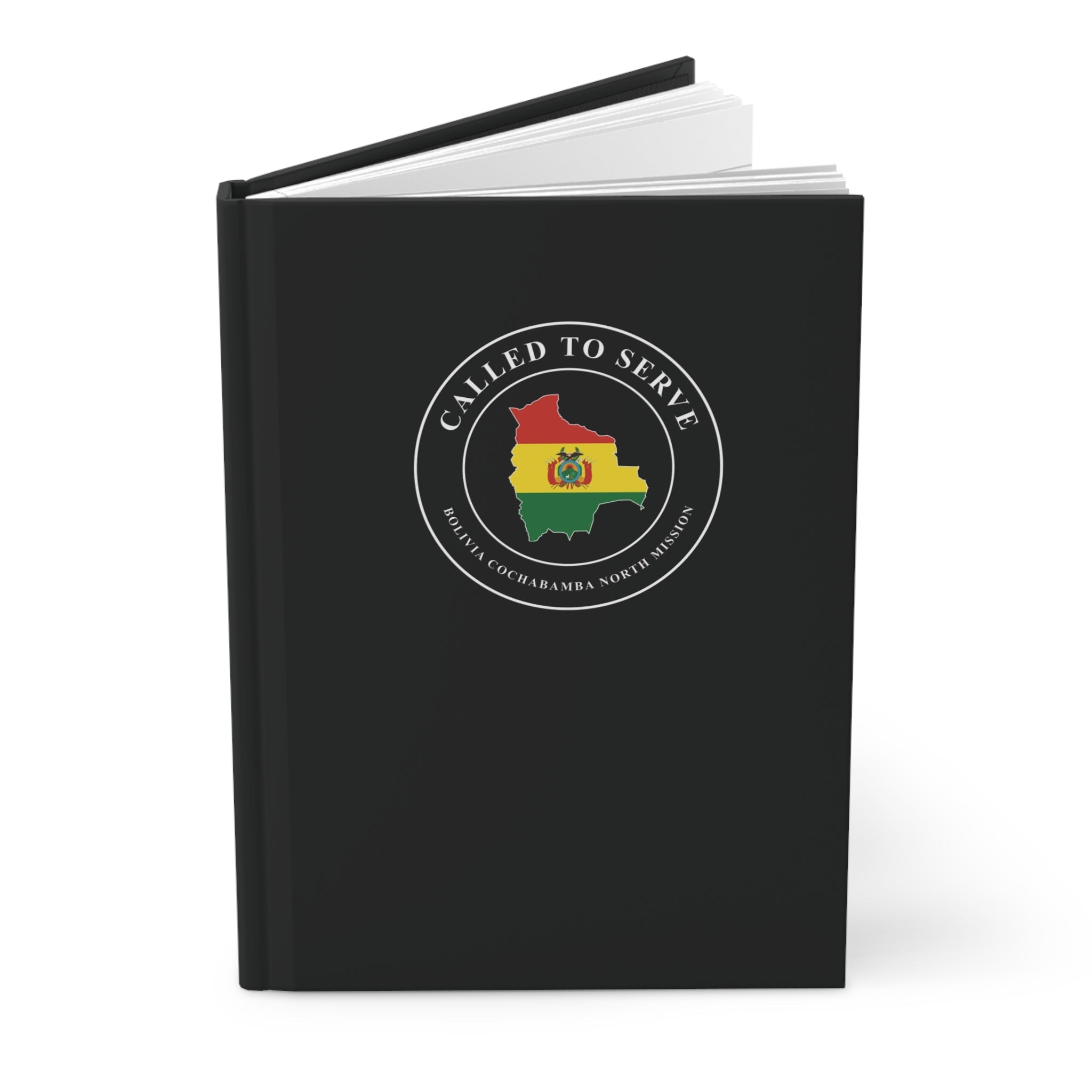 Bolivia Cochabamba North Mission Flag Map Called to Serve Black Hardcover Journal Matte - Latter-Day Saint LDS Missionary Gift - Book of Mormon