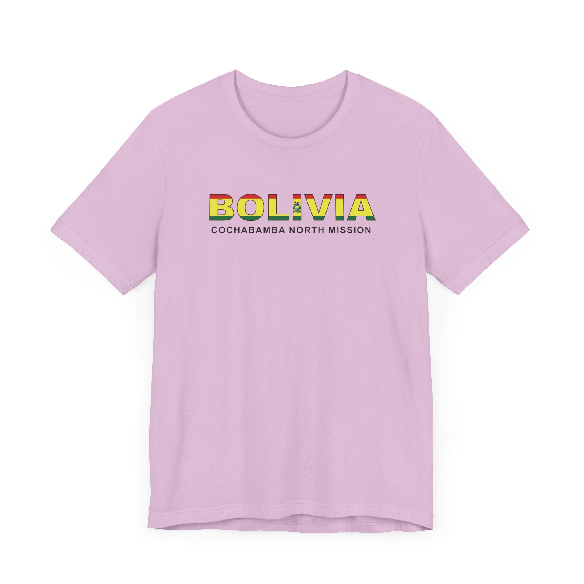 Bolivia Cochabamba North Mission Flag Title T-shirt - Latter-Day Saint LDS Missionary Gift - Book of Mormon