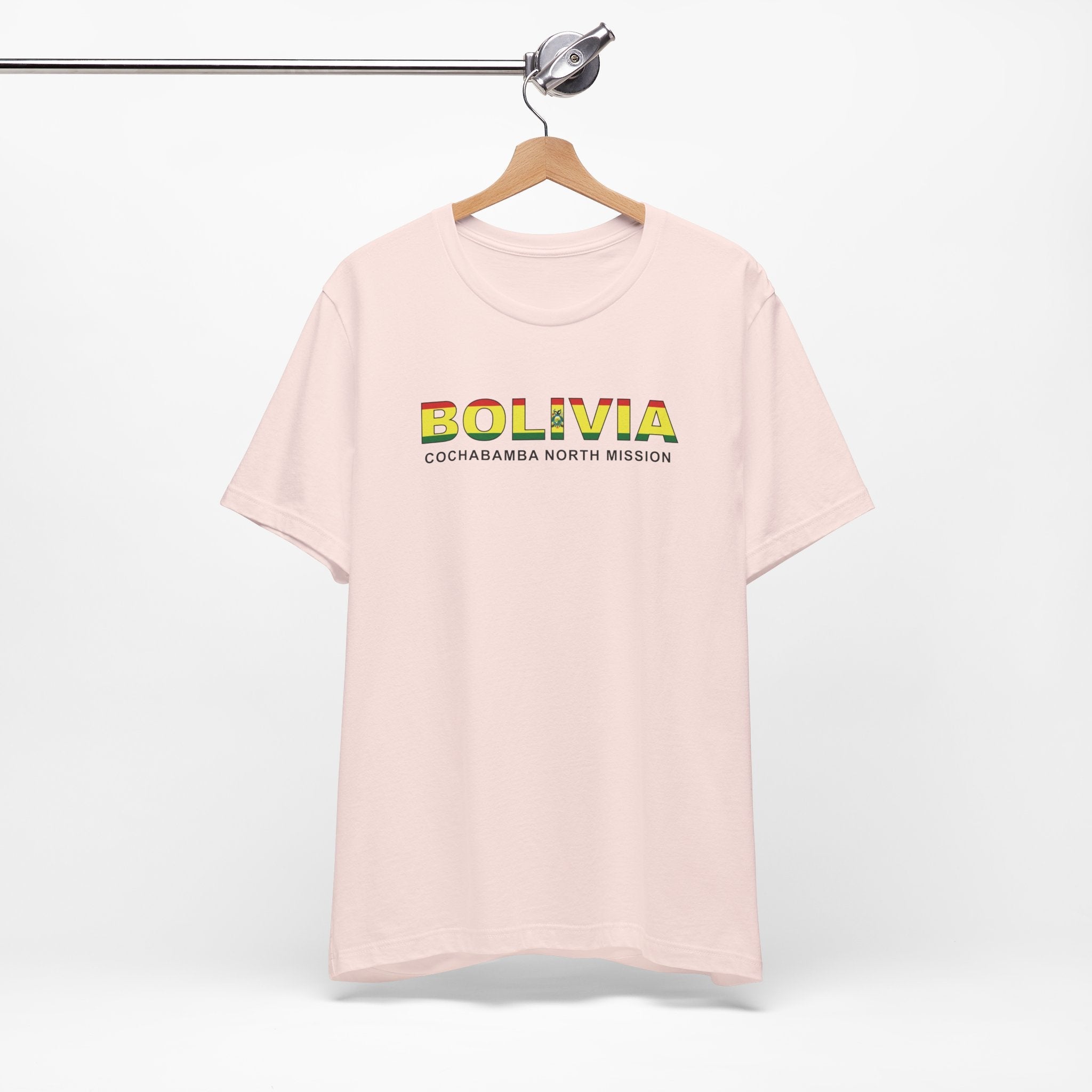 Bolivia Cochabamba North Mission Flag Title T-shirt - Latter-Day Saint LDS Missionary Gift - Book of Mormon
