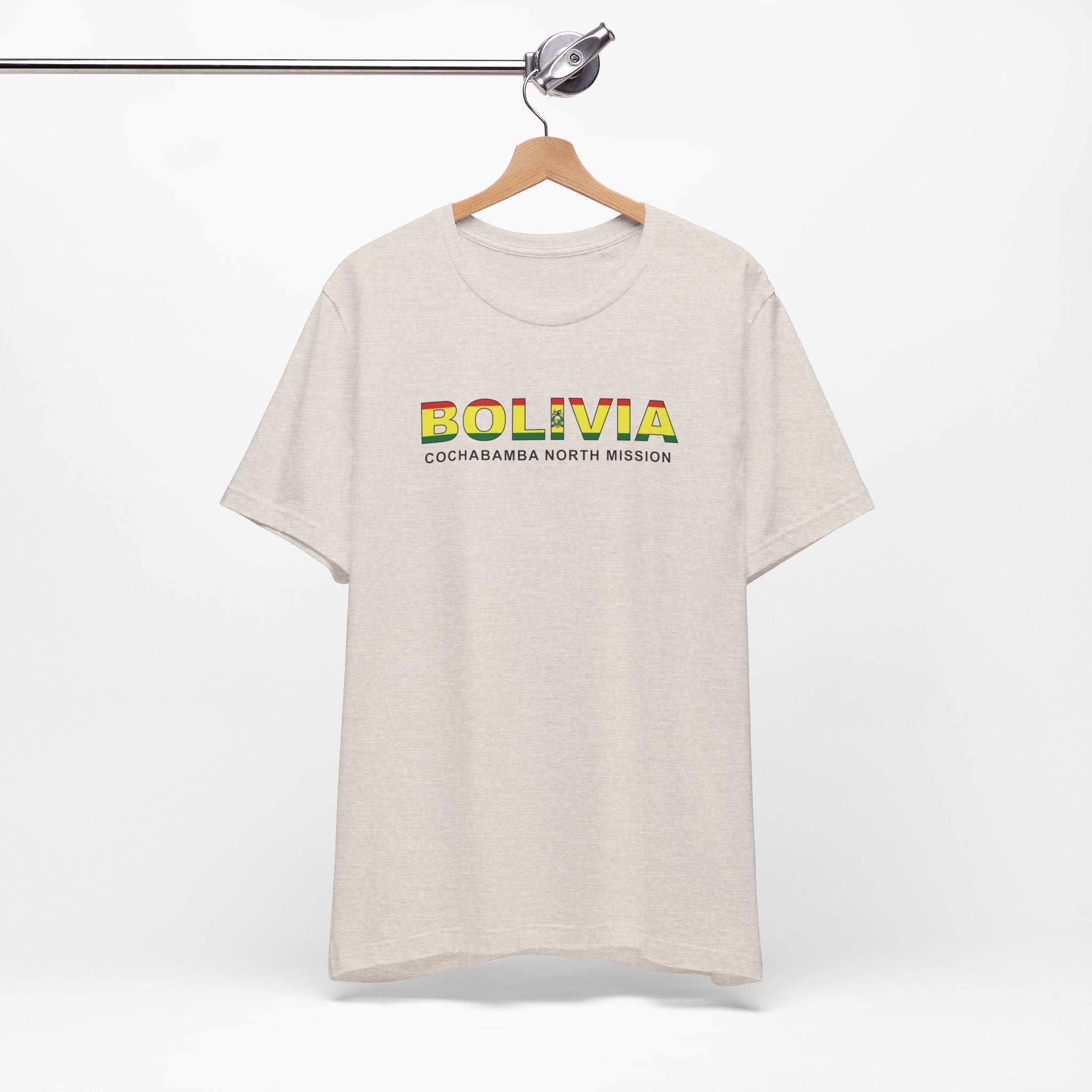 Bolivia Cochabamba North Mission Flag Title T-shirt - Latter-Day Saint LDS Missionary Gift - Book of Mormon
