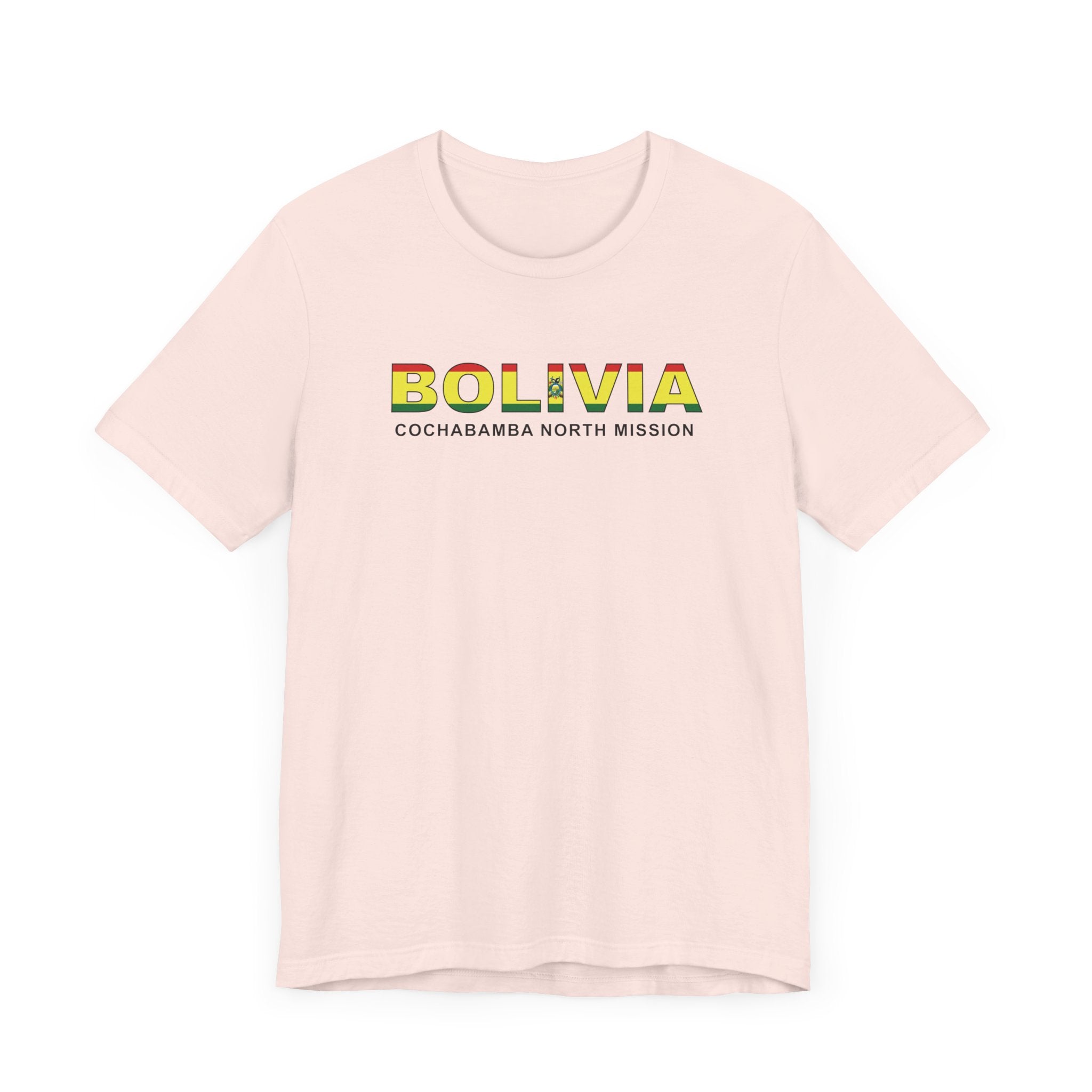 Bolivia Cochabamba North Mission Flag Title T-shirt - Latter-Day Saint LDS Missionary Gift - Book of Mormon
